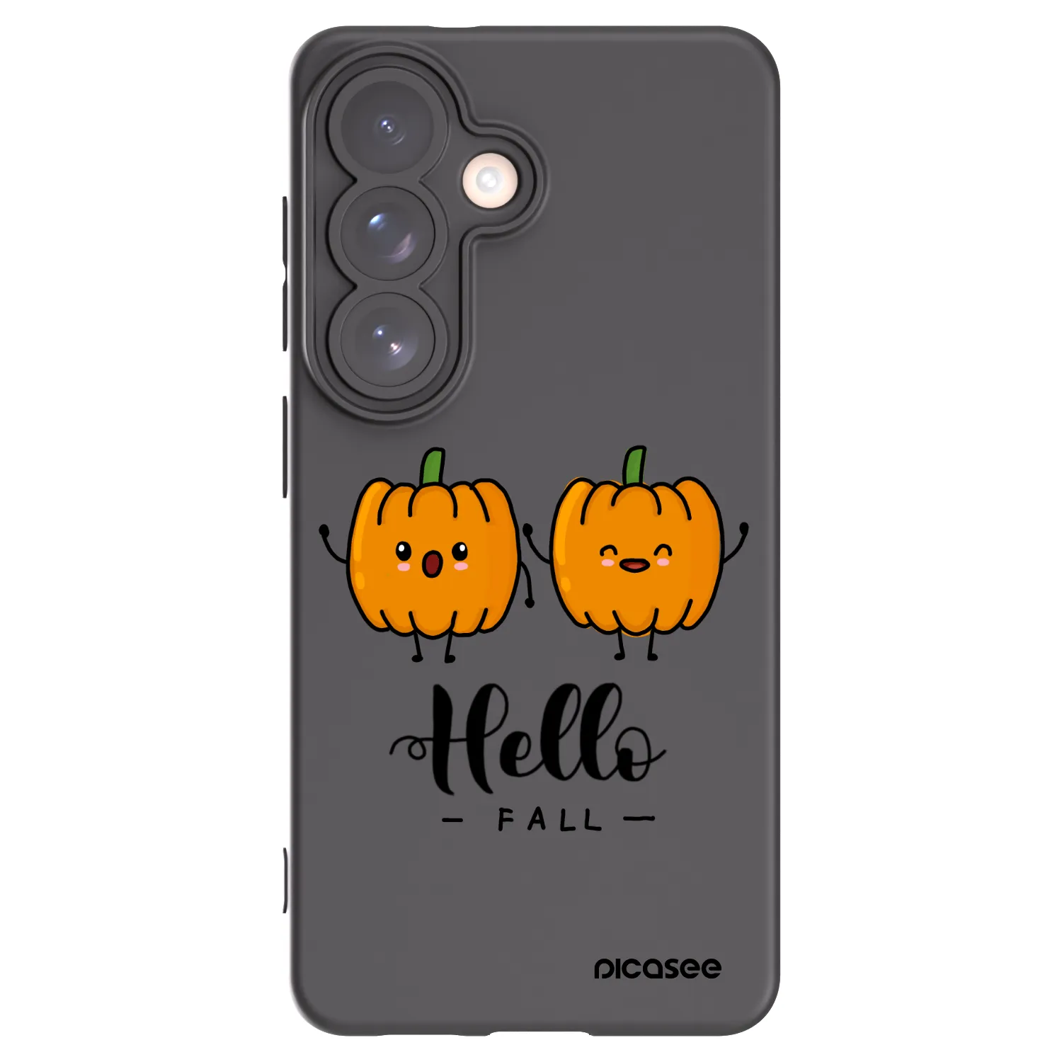 Picasee husă neagră din silicon pentru Samsung Galaxy S26 - Hallo Fall