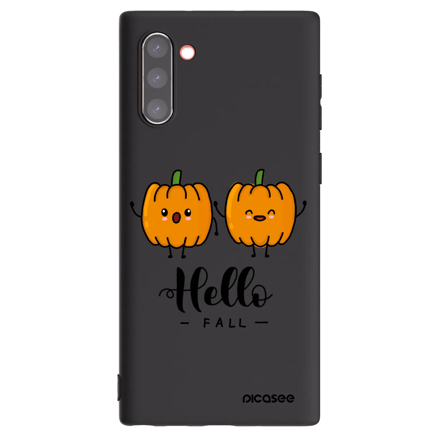 Picasee husă neagră din silicon pentru Samsung Galaxy Note 10 N970F - Hallo Fall
