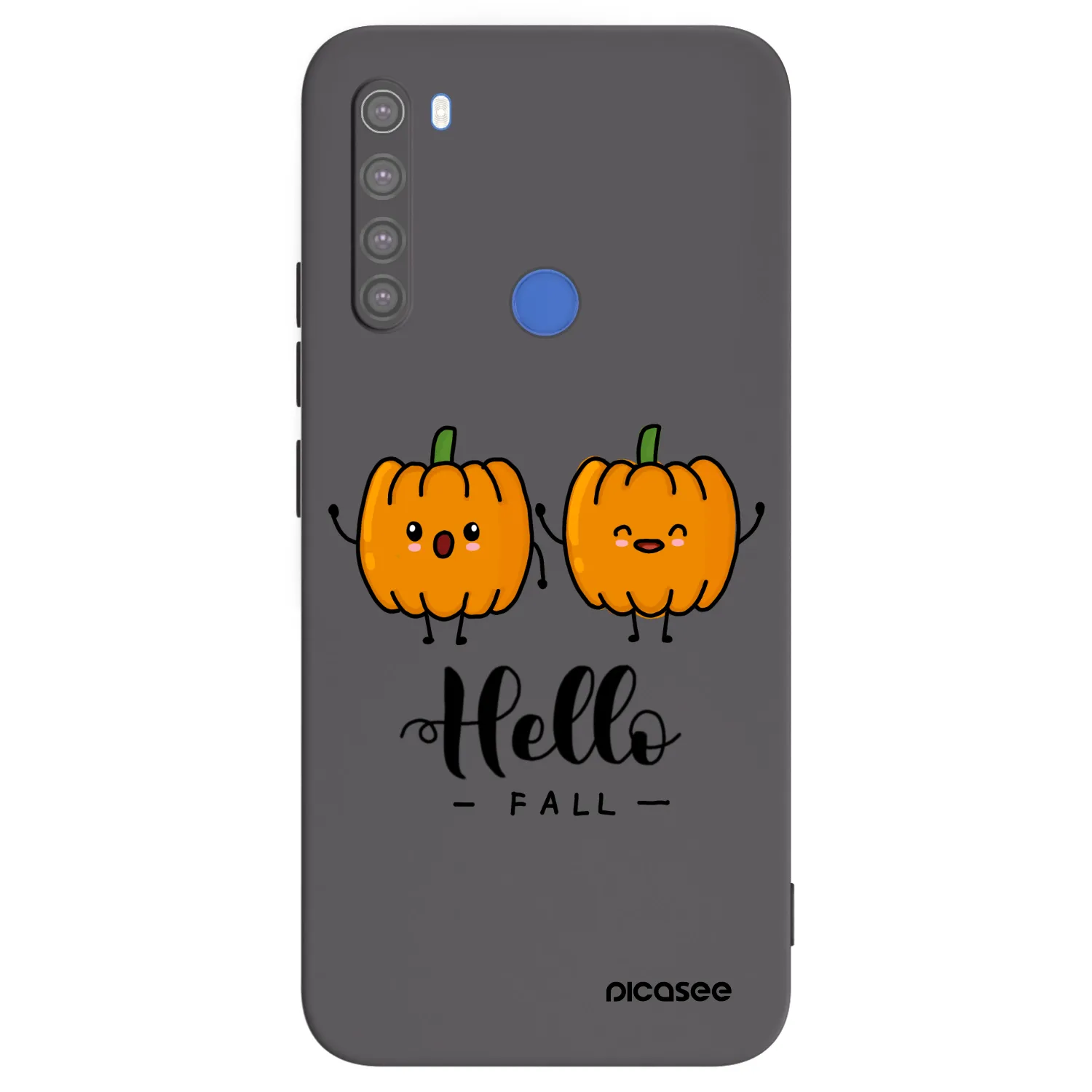 Picasee husă neagră din silicon pentru Xiaomi Redmi Note 8T - Hallo Fall
