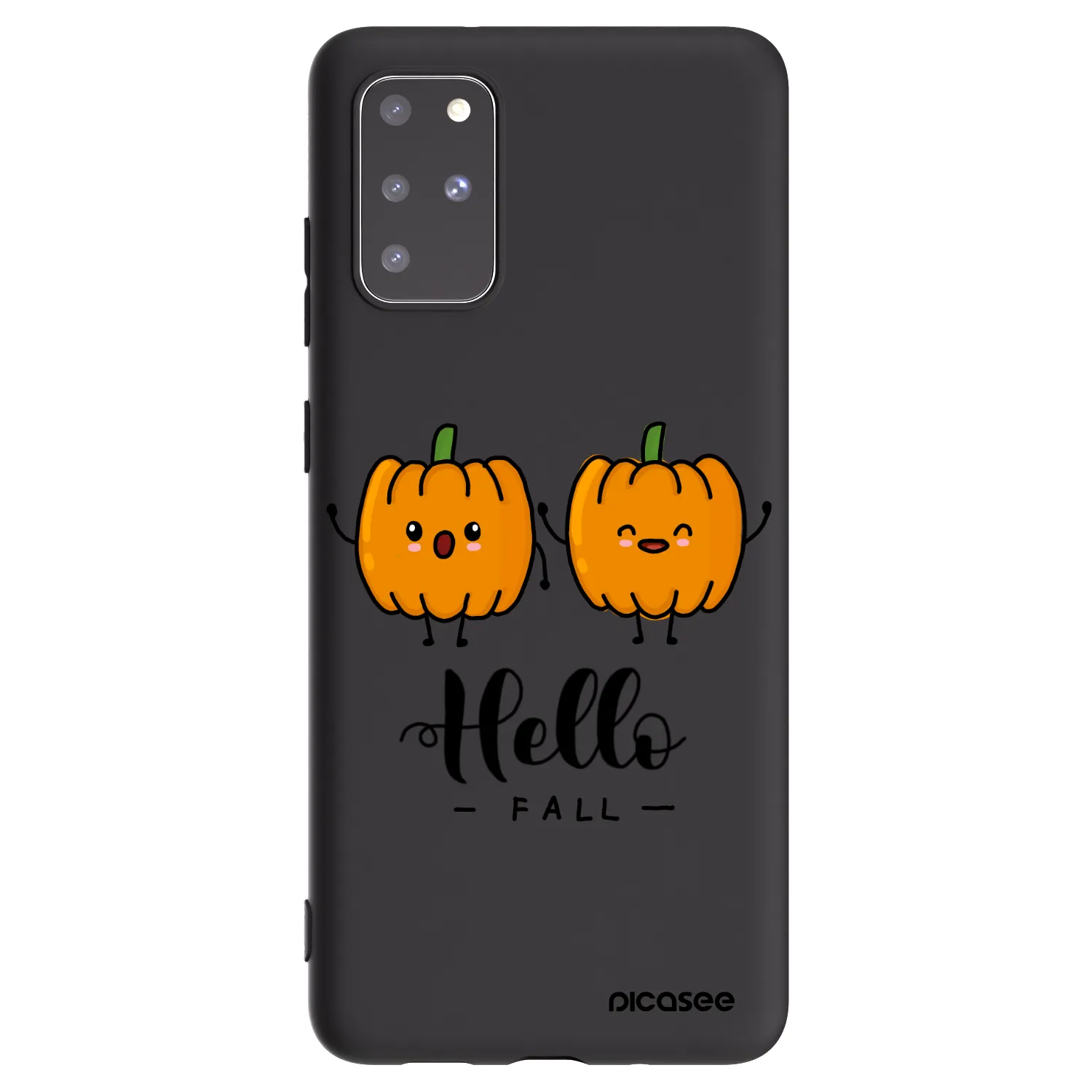 Picasee husă neagră din silicon pentru Samsung Galaxy S20+ G985F - Hallo Fall