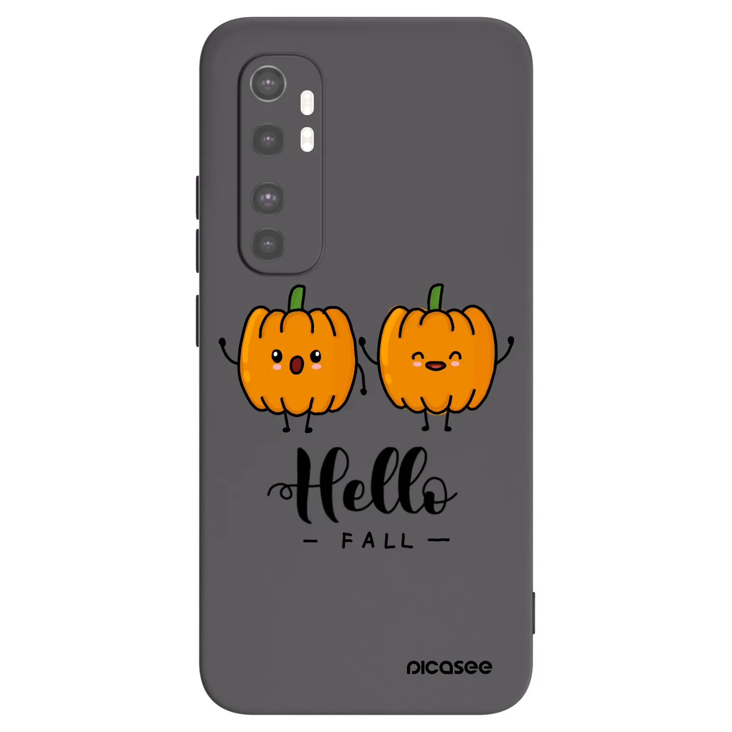 Picasee husă neagră din silicon pentru Xiaomi Mi Note 10 Lite - Hallo Fall