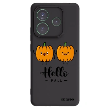 Picasee husă neagră din silicon pentru Xiaomi Redmi Note 14 5G - Hallo Fall