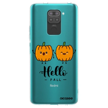 Picasee husă neagră din silicon pentru Xiaomi Redmi Note 9 - Hallo Fall