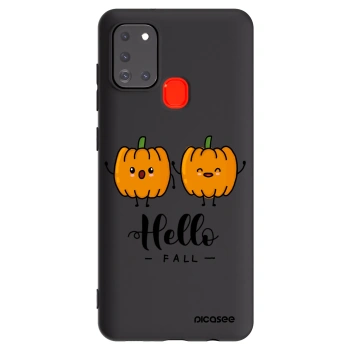 Picasee husă neagră din silicon pentru Samsung Galaxy A21s - Hallo Fall