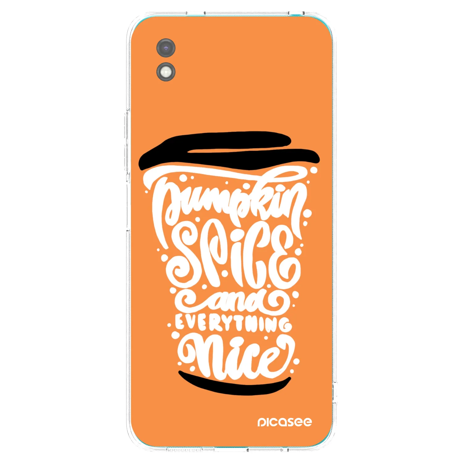 Picasee husă neagră din silicon pentru Xiaomi Redmi 9A - Pumpkin coffee