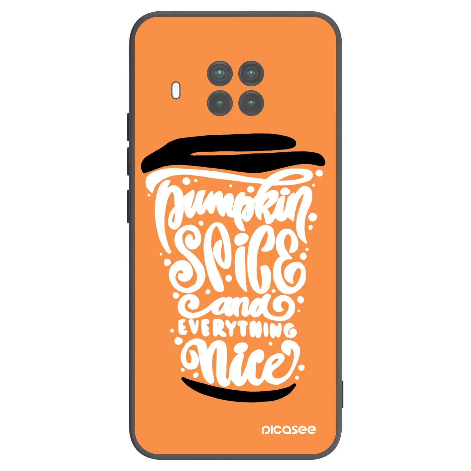 Picasee husă neagră din silicon pentru Xiaomi Mi 10T Lite - Pumpkin coffee