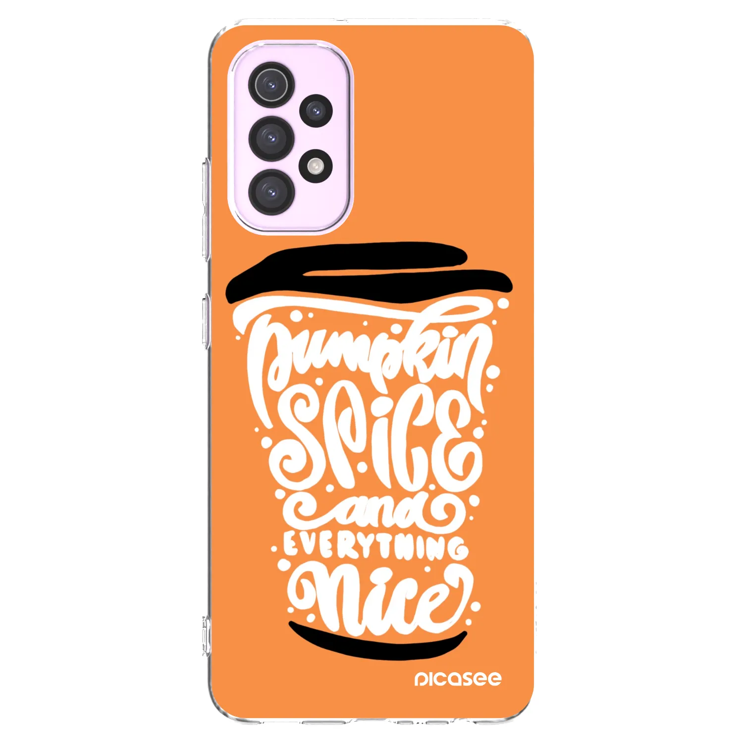 Picasee husă transparentă din silicon pentru Samsung Galaxy A32 5G A326B - Pumpkin coffee