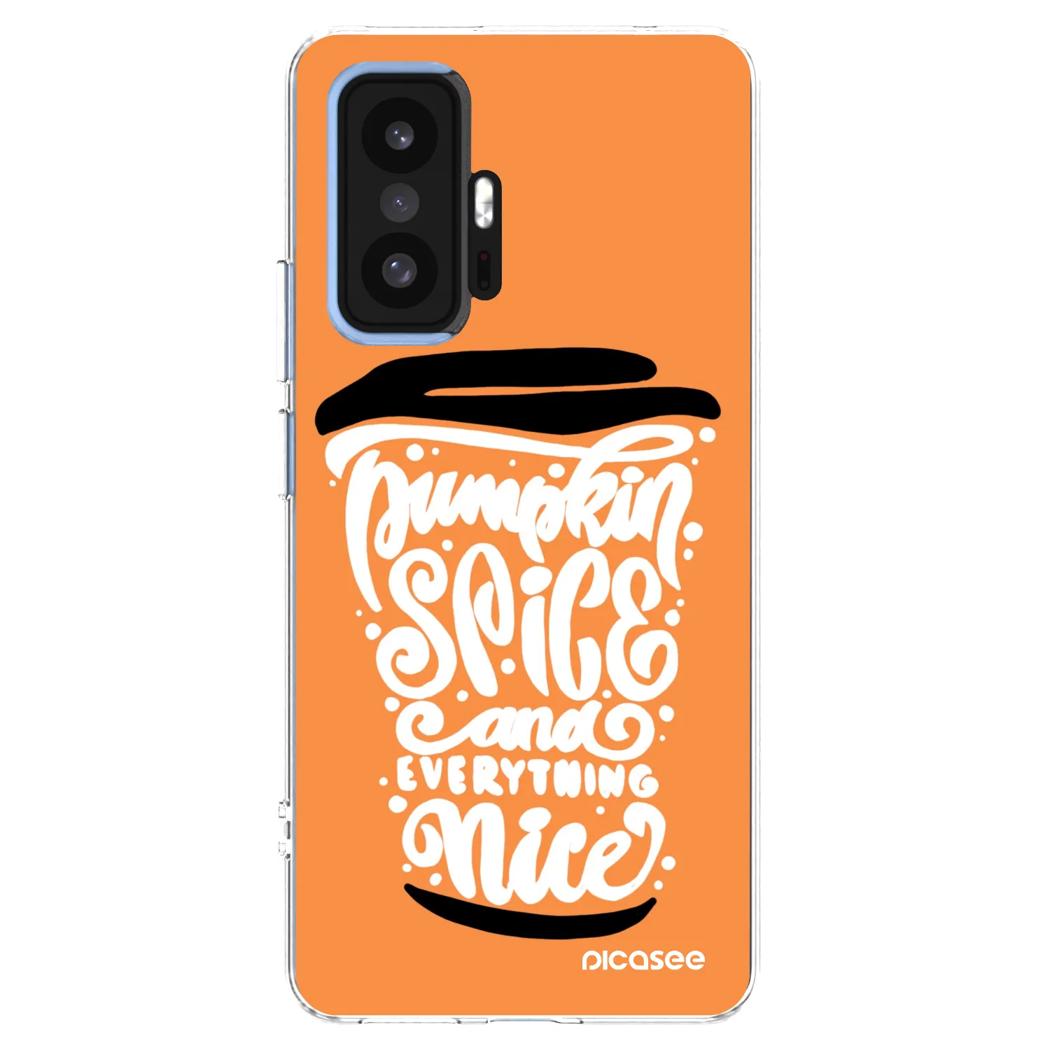Picasee husă transparentă din silicon pentru Xiaomi 11T Pro - Pumpkin coffee