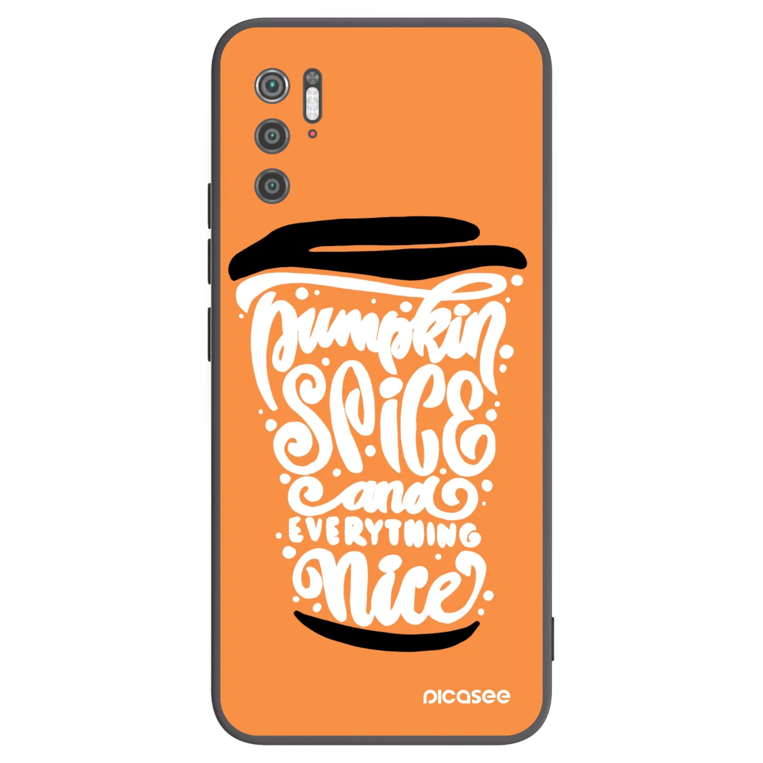 Picasee husă neagră din silicon pentru Xiaomi Poco M3 Pro 5G - Pumpkin coffee