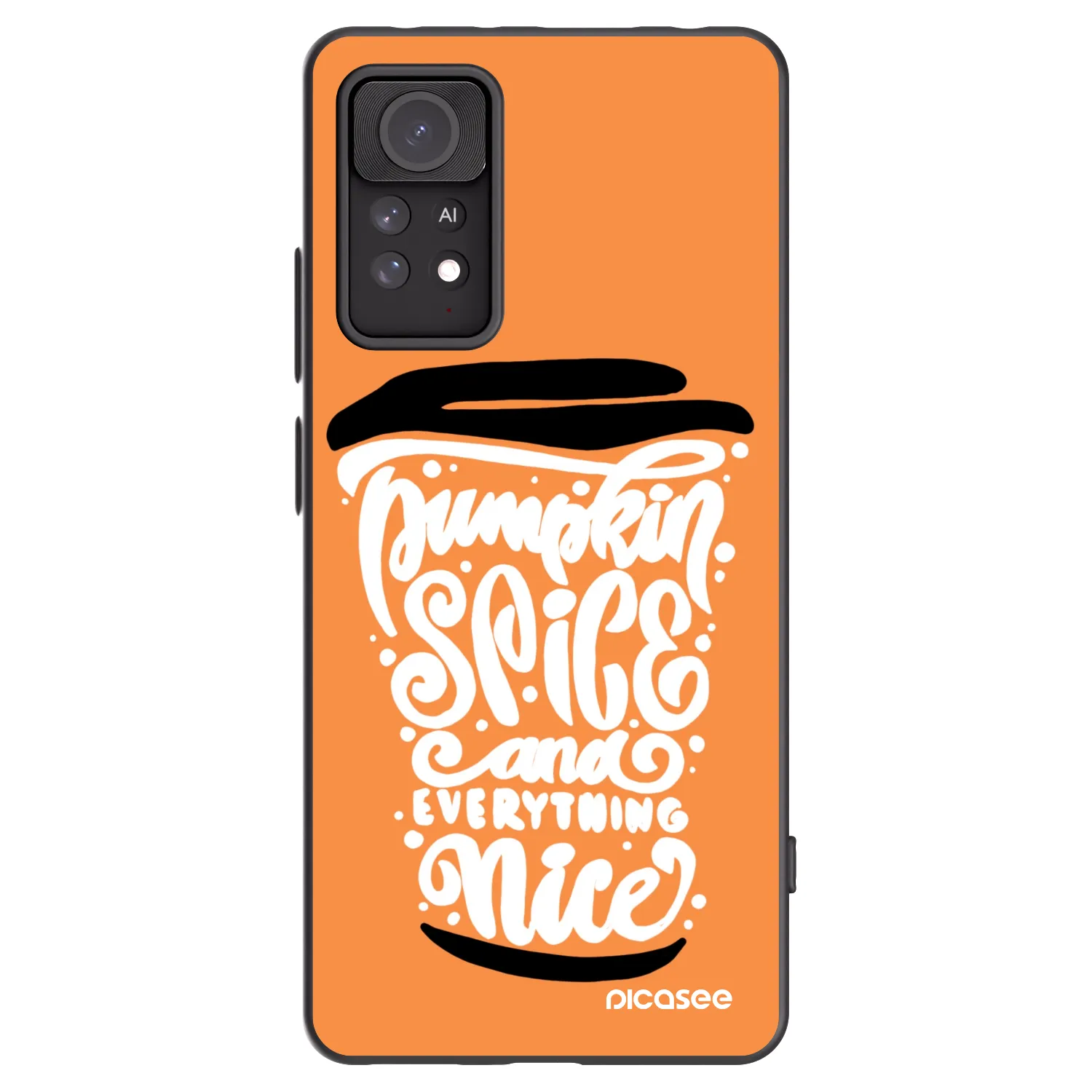 Picasee husă neagră din silicon pentru Xiaomi Redmi Note 11 Pro - Pumpkin coffee