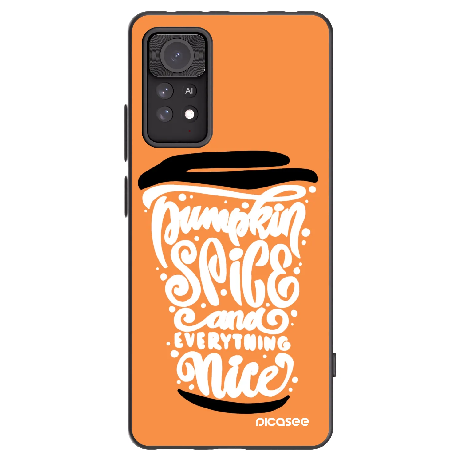 Picasee husă neagră din silicon pentru Xiaomi Redmi Note 11 Pro 5G - Pumpkin coffee