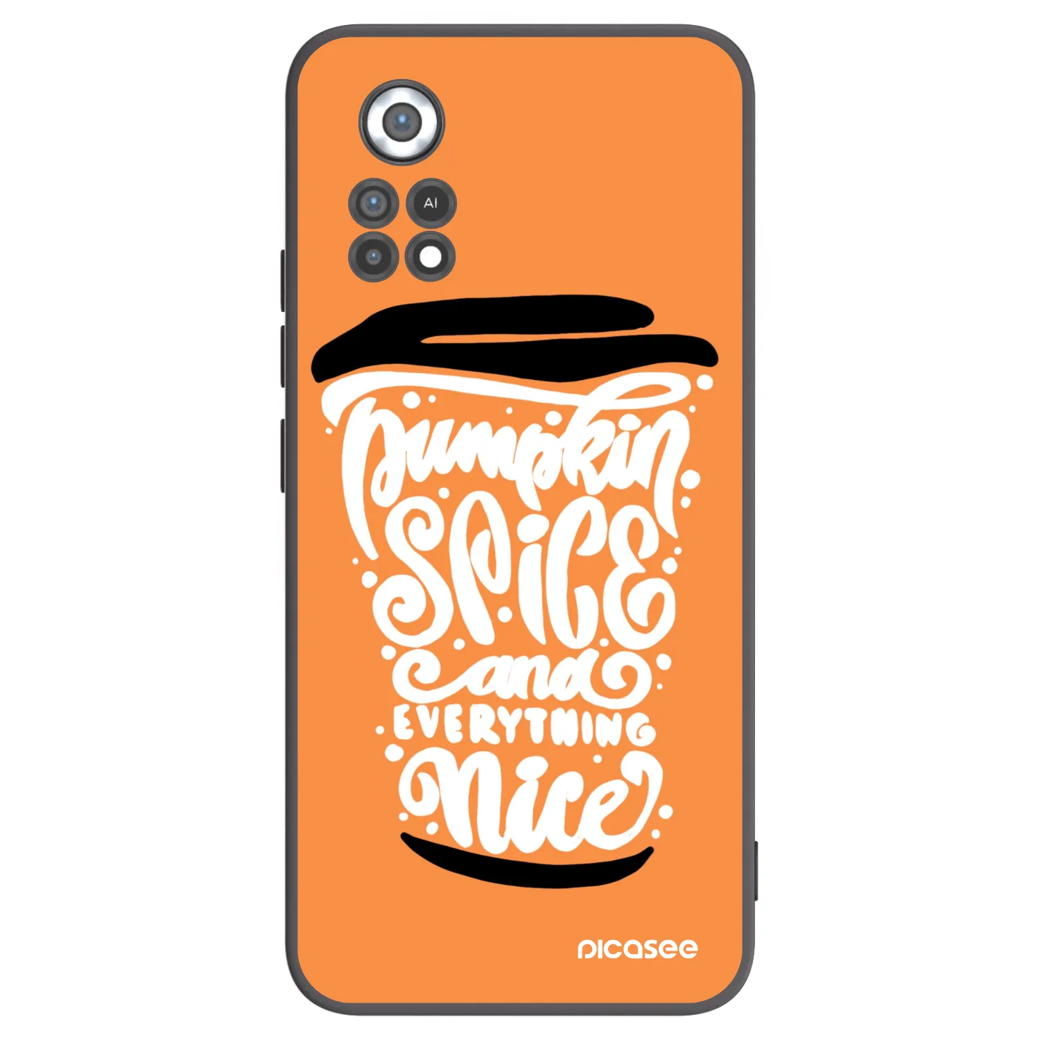 Picasee husă neagră din silicon pentru Xiaomi Poco X4 Pro 5G - Pumpkin coffee