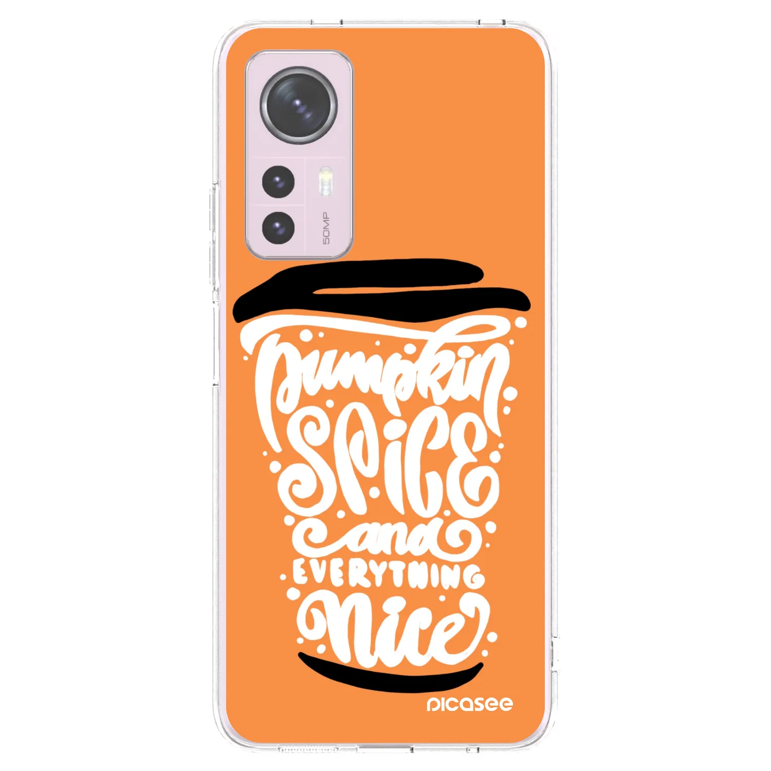 Picasee husă transparentă din silicon pentru Xiaomi 12 - Pumpkin coffee