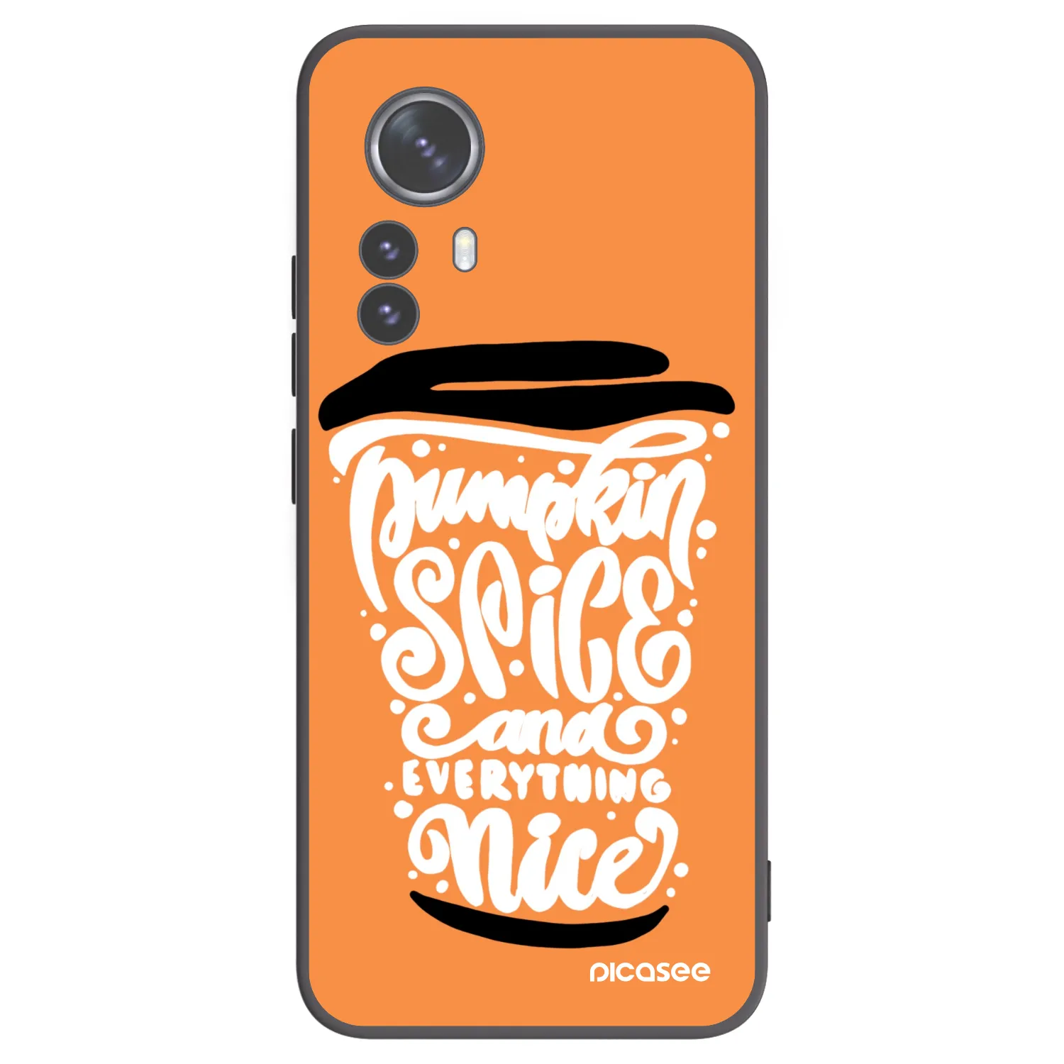 Picasee husă neagră din silicon pentru Xiaomi 12 Pro - Pumpkin coffee