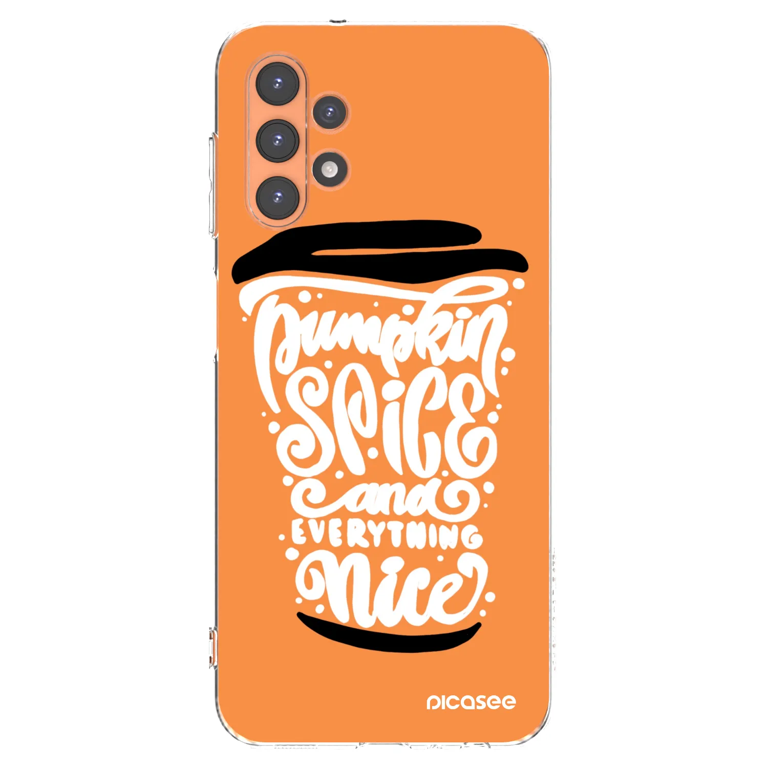 Picasee husă transparentă din silicon pentru Samsung Galaxy A13 4G A135 - Pumpkin coffee