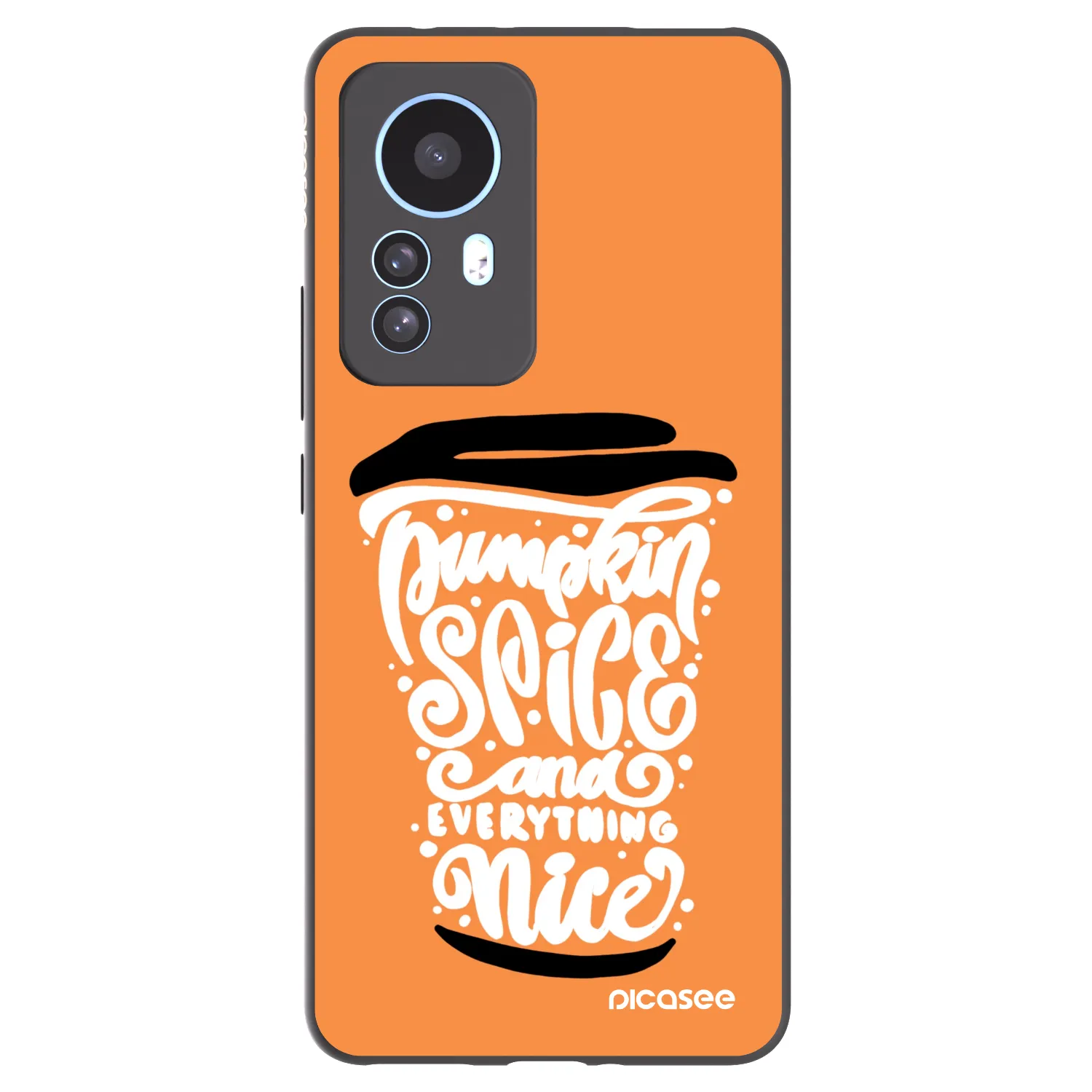 Picasee husă neagră din silicon pentru Xiaomi 12T - Pumpkin coffee