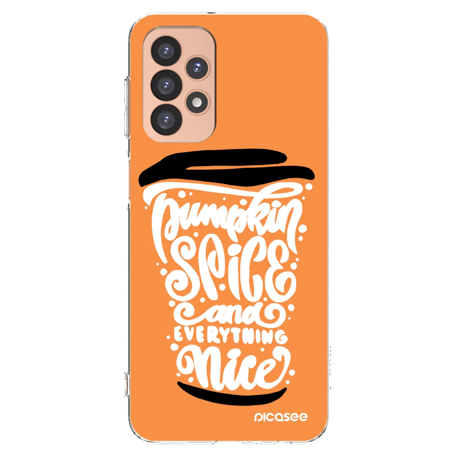 Picasee husă transparentă din silicon pentru Samsung Galaxy A23 A236B 5G - Pumpkin coffee