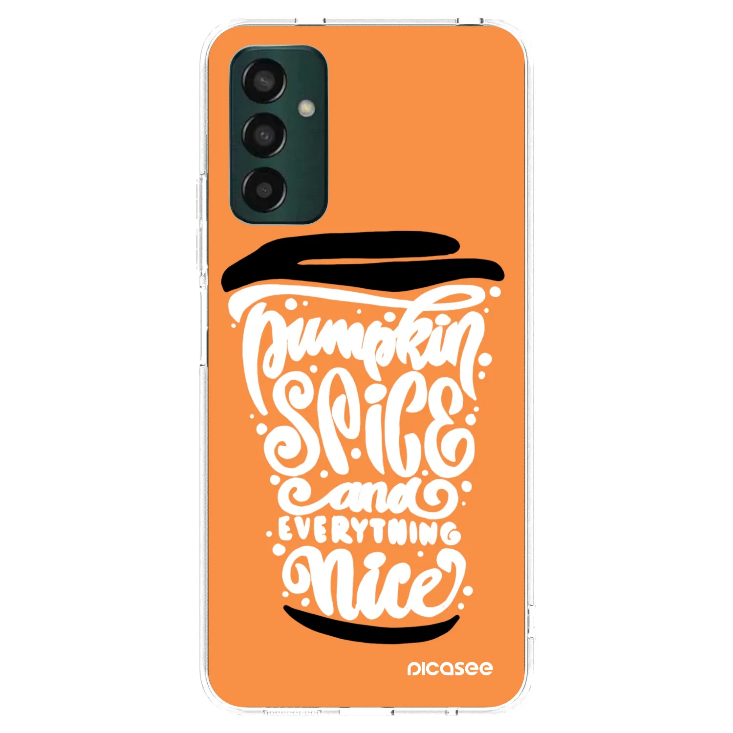 Picasee husă transparentă din silicon pentru Samsung Galaxy M23 5G - Pumpkin coffee