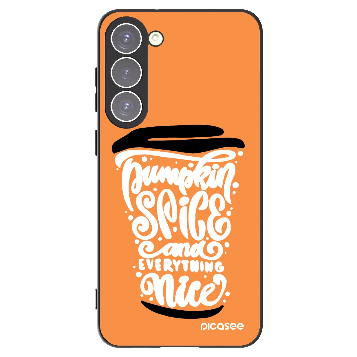 Picasee husă neagră din silicon pentru Samsung Galaxy S23+ 5G - Pumpkin coffee
