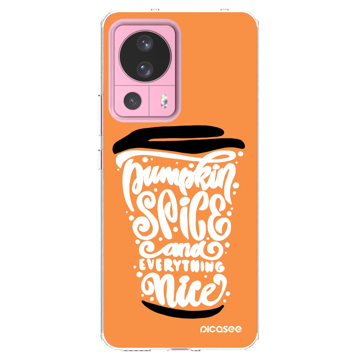Picasee husă transparentă din silicon pentru Xiaomi 13 Lite - Pumpkin coffee