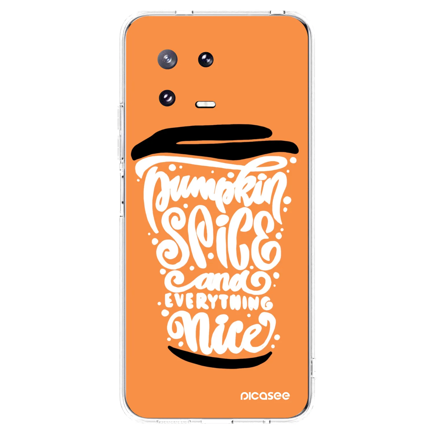 Picasee husă transparentă din silicon pentru Xiaomi 13 Pro - Pumpkin coffee