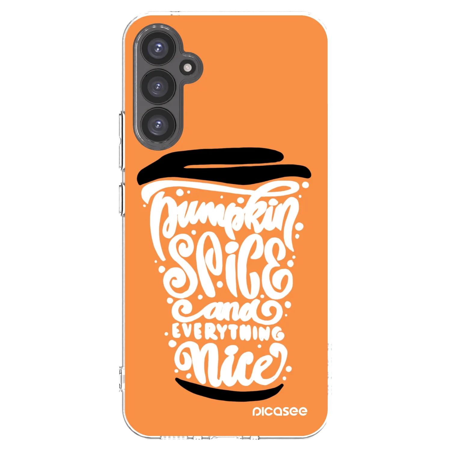 Picasee husă transparentă din silicon pentru Samsung Galaxy A34 5G A346B - Pumpkin coffee