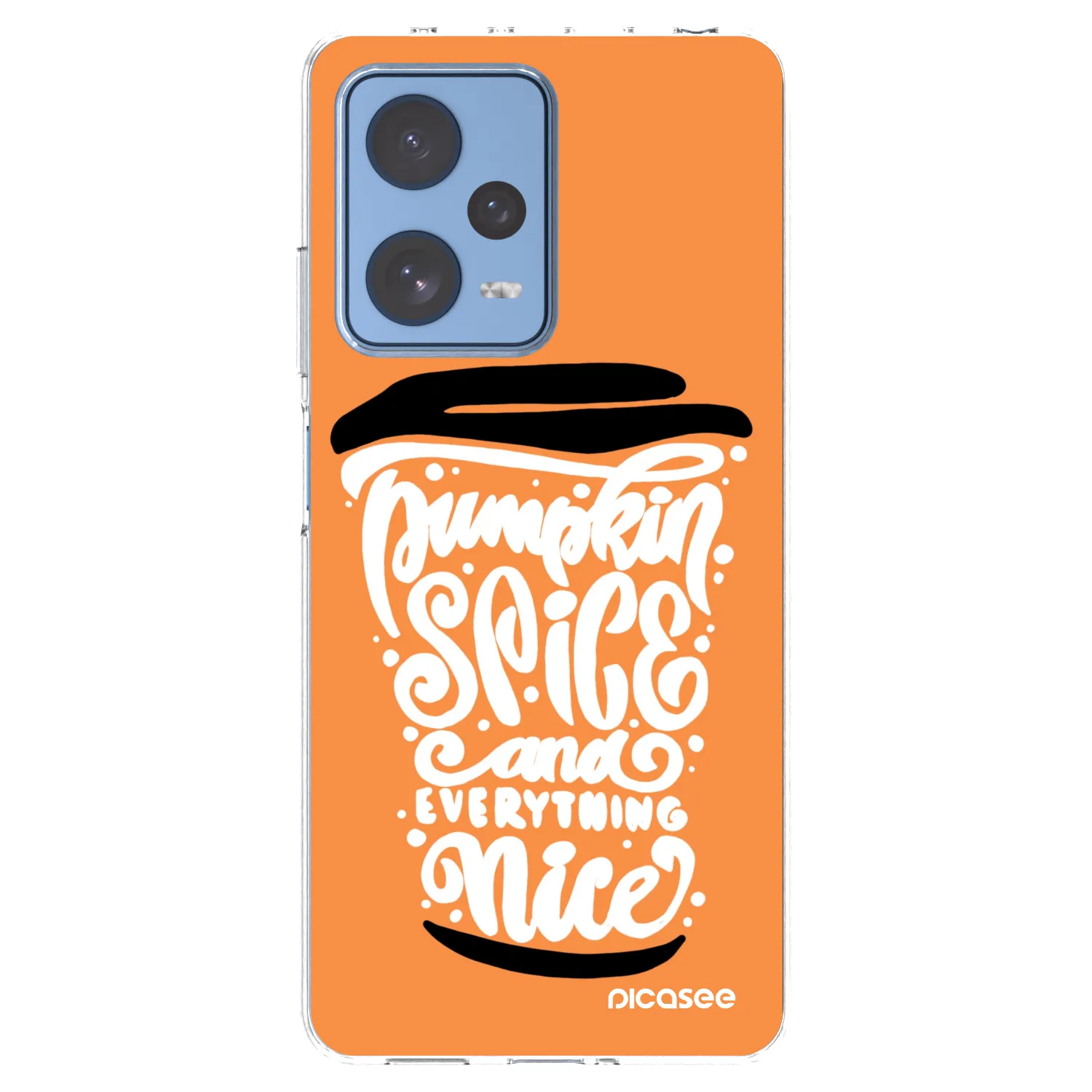 Picasee husă transparentă din silicon pentru Xiaomi Redmi Note 12 Pro 5G - Pumpkin coffee
