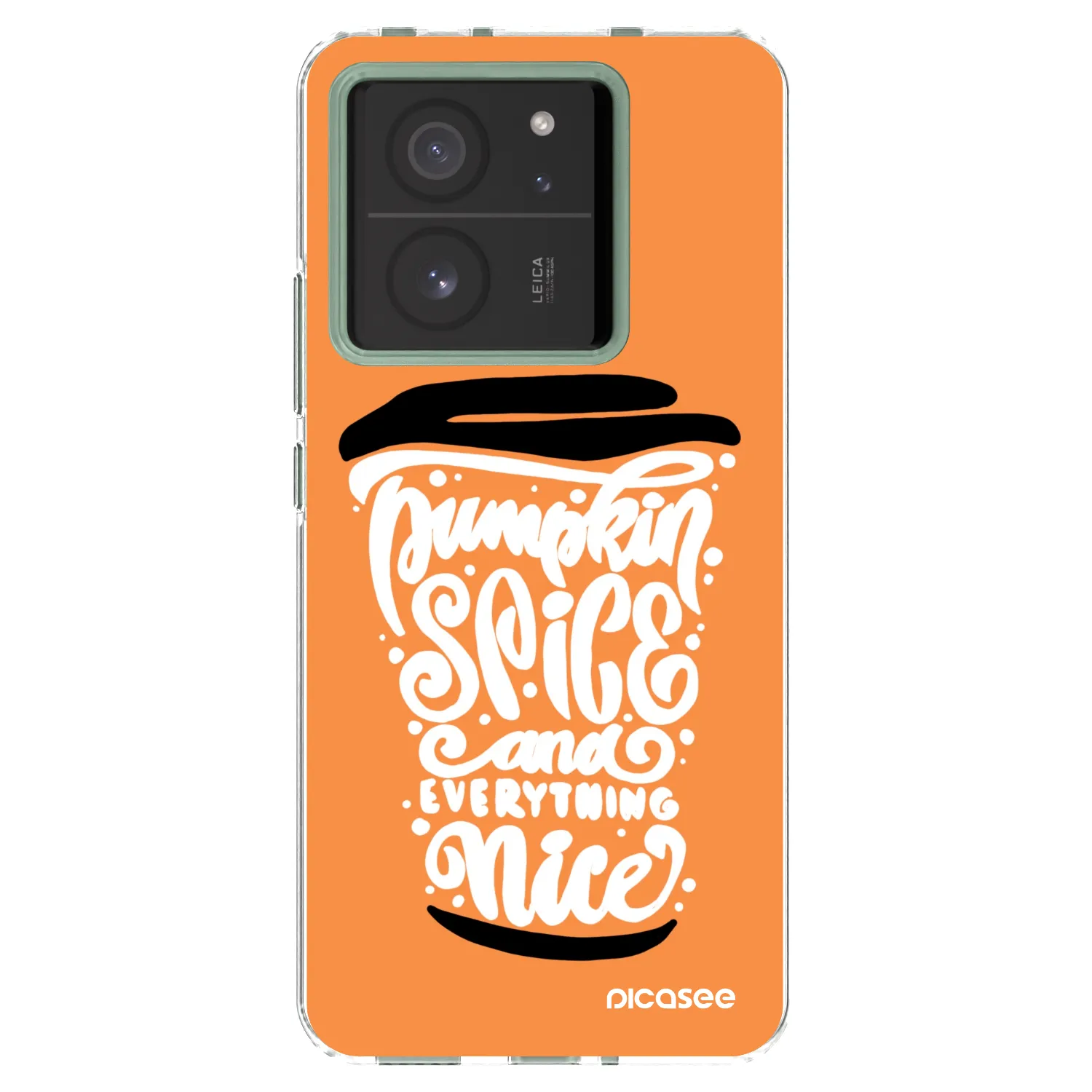 Picasee husă transparentă din silicon pentru Xiaomi 13T - Pumpkin coffee