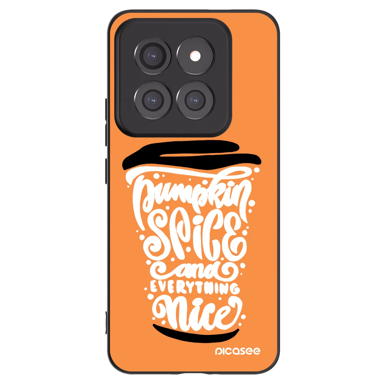 Picasee husă neagră din silicon pentru Xiaomi 14 Pro - Pumpkin coffee