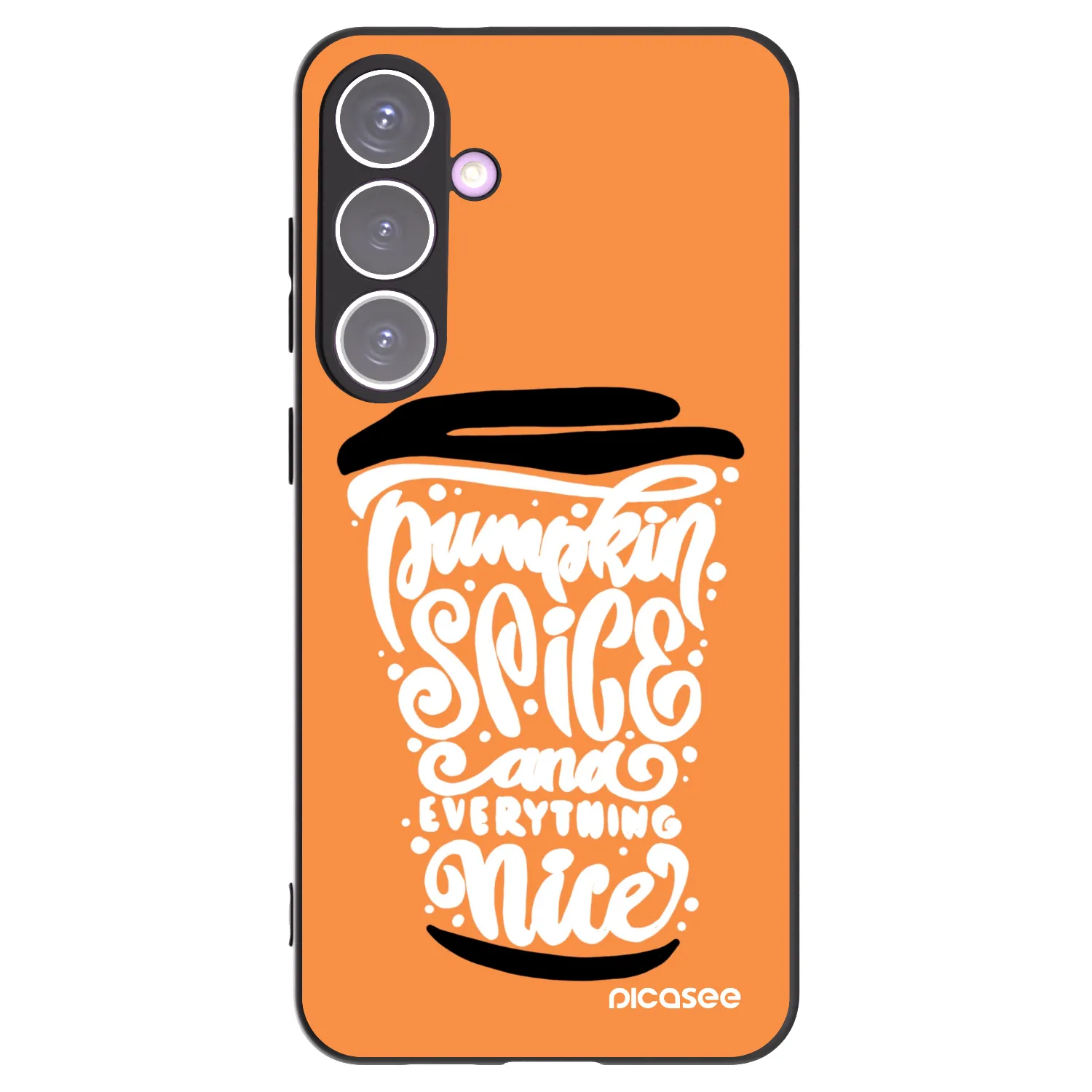 Picasee husă neagră din silicon pentru Samsung Galaxy S24+ S926B 5G - Pumpkin coffee