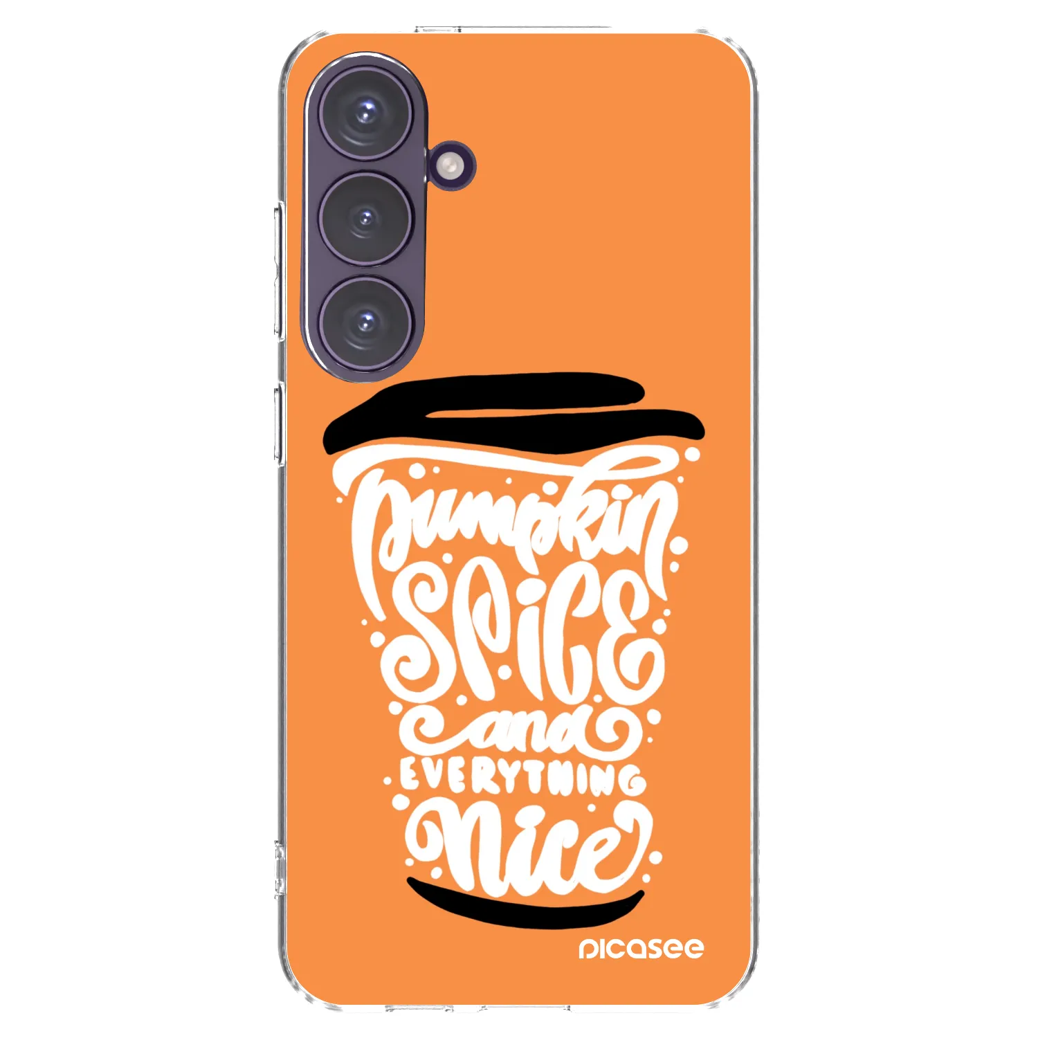 Picasee husă transparentă din silicon pentru Samsung Galaxy S24+ S926B 5G - Pumpkin coffee