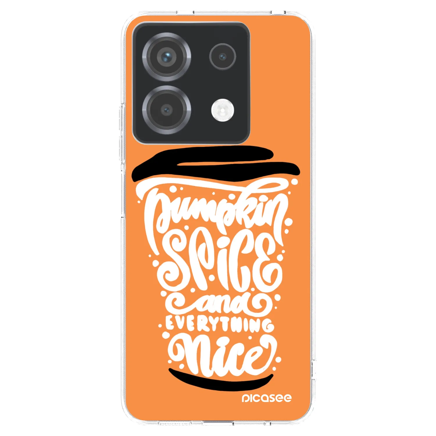 Picasee husă transparentă din silicon pentru Xiaomi Poco X6 - Pumpkin coffee