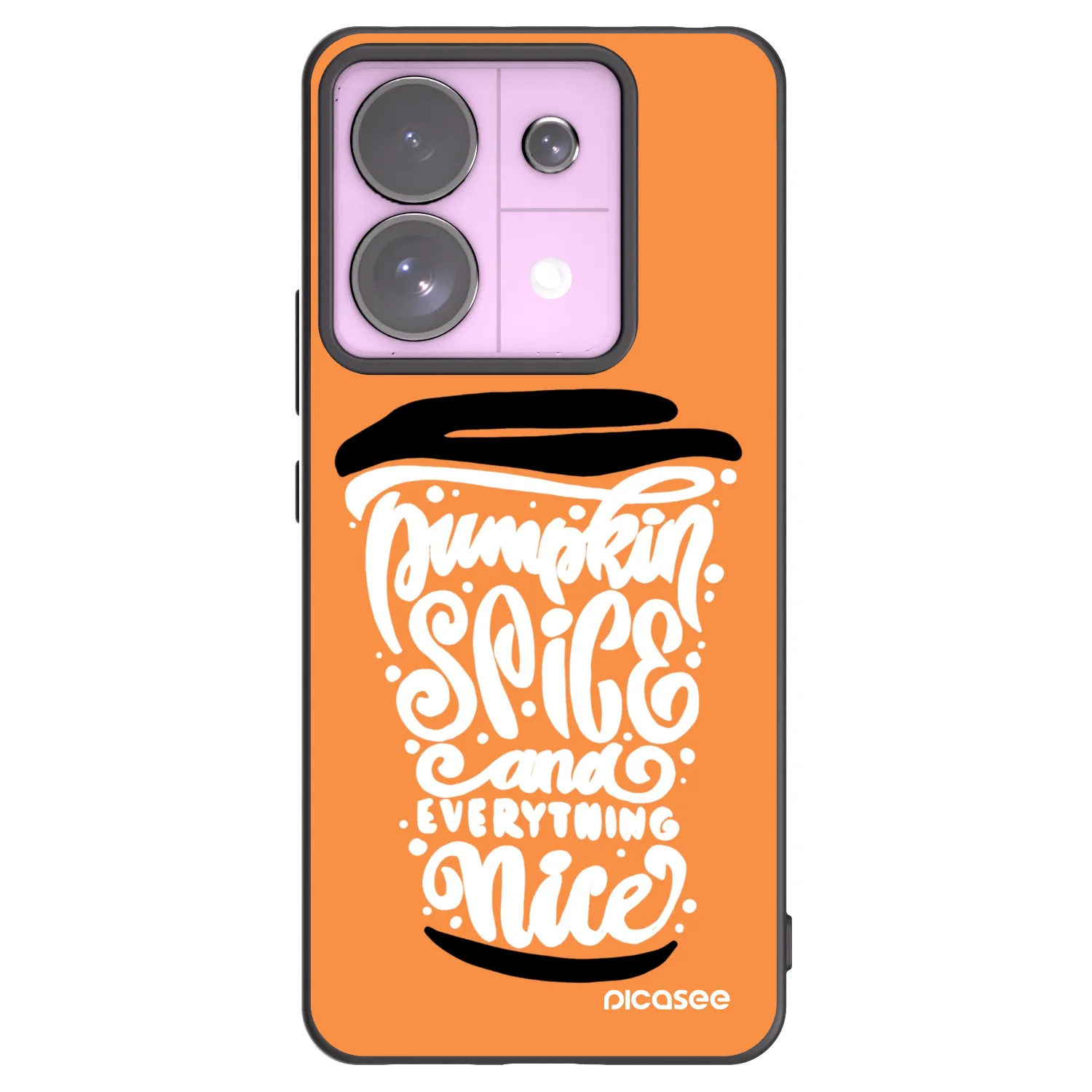 Picasee husă neagră din silicon pentru Xiaomi Redmi Note 13 Pro 5G - Pumpkin coffee