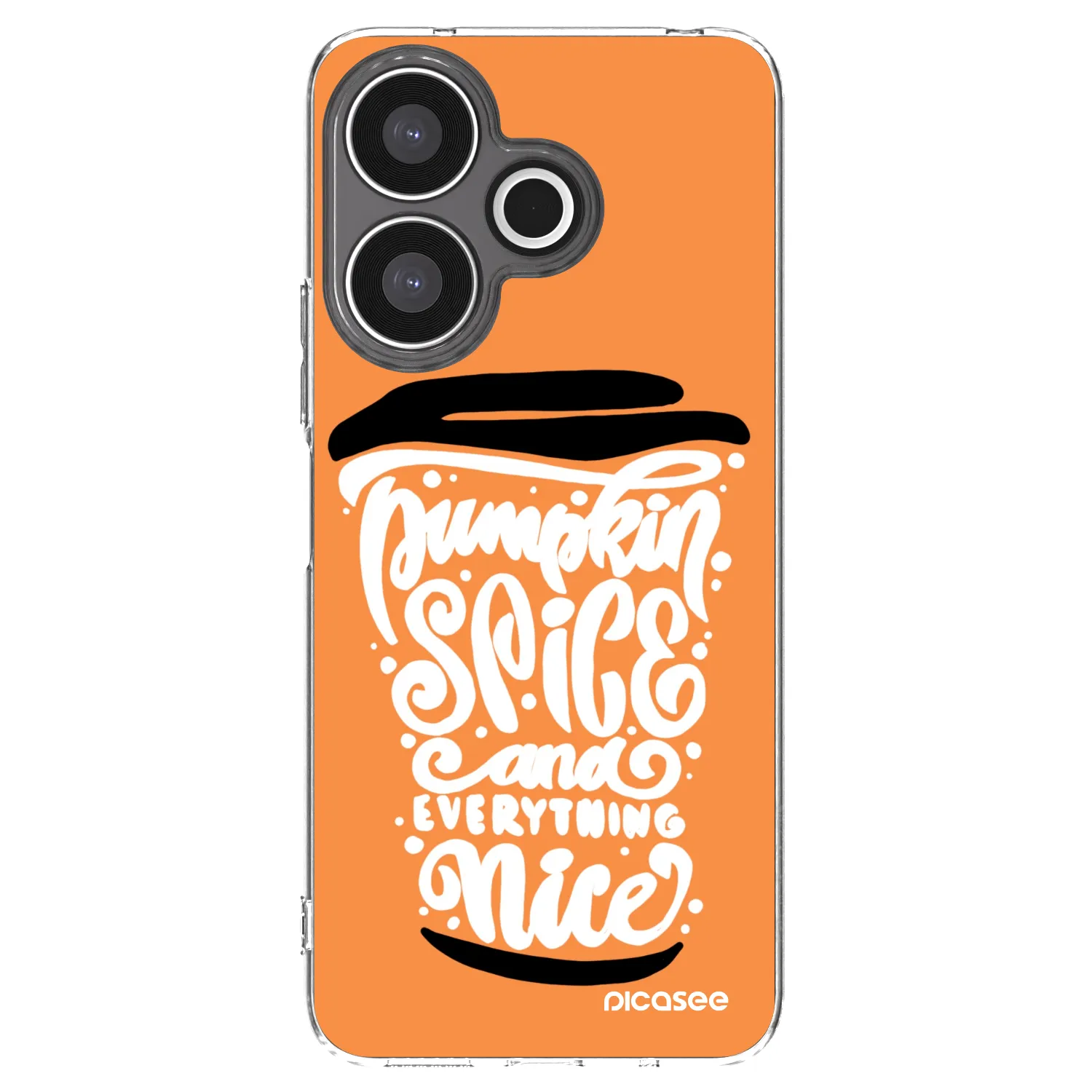 Picasee husă transparentă din silicon pentru Xiaomi Redmi 13 4G - Pumpkin coffee