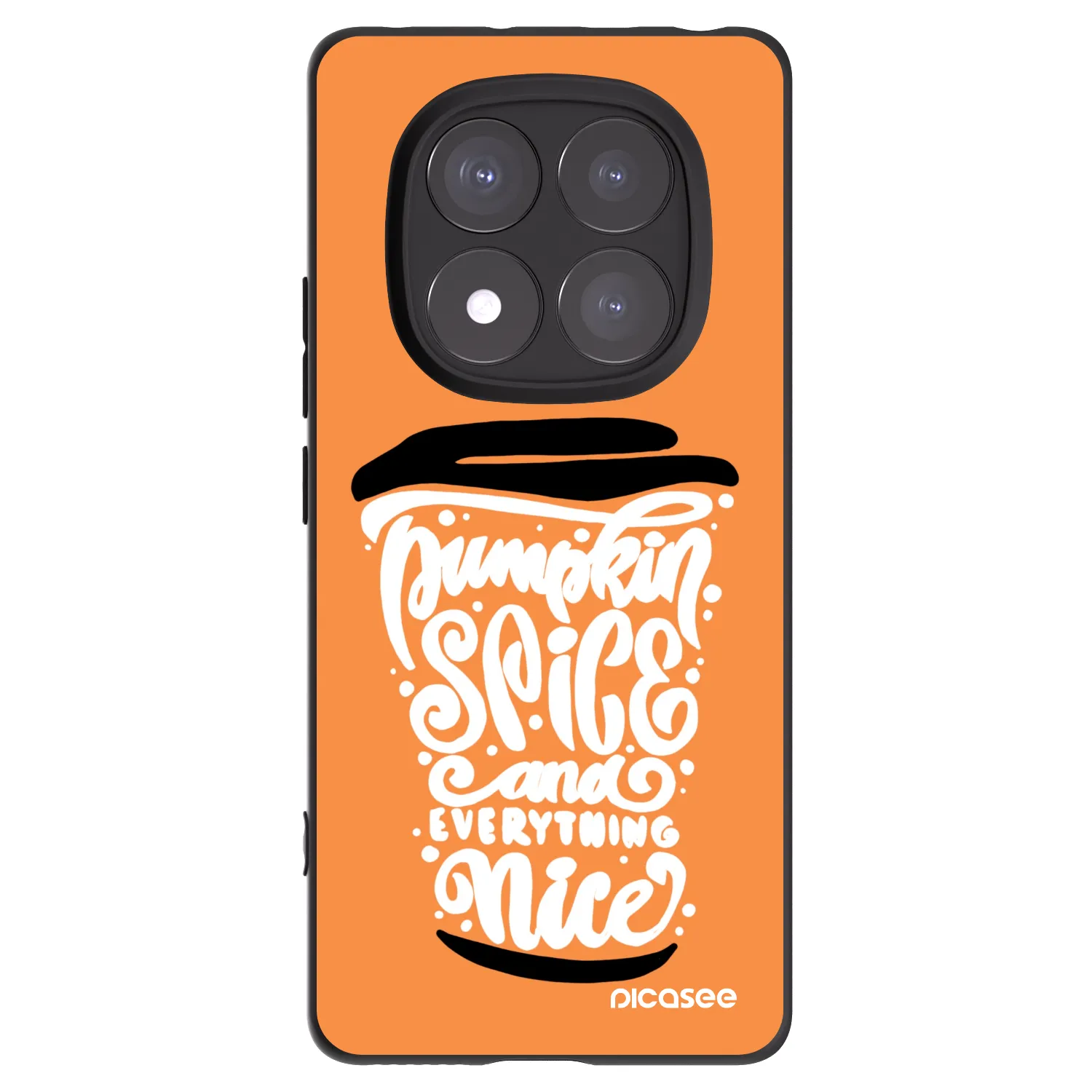 Picasee husă neagră din silicon pentru Xiaomi Redmi Note 14 Pro 5G - Pumpkin coffee