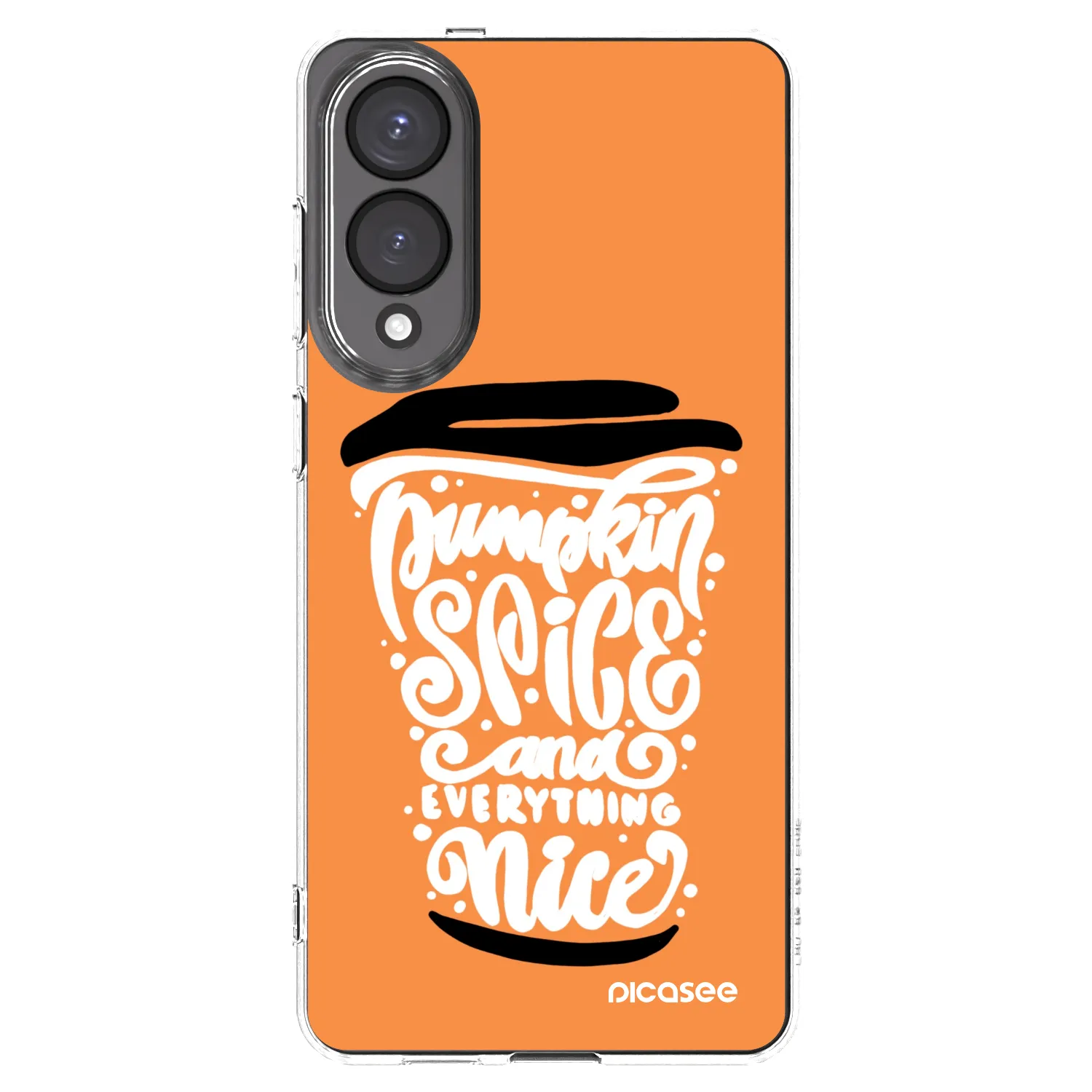 Picasee husă transparentă din silicon pentru Samsung Galaxy S25 Edge 5G - Pumpkin coffee
