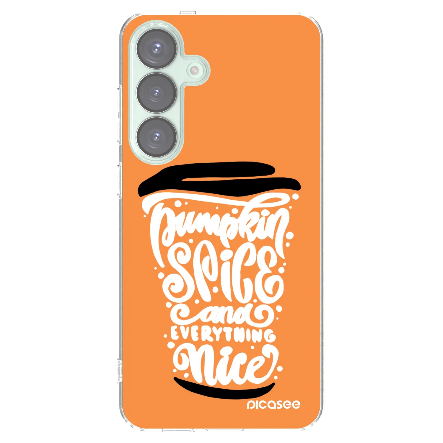 Picasee husă transparentă din silicon pentru Samsung Galaxy S25+ 5G - Pumpkin coffee