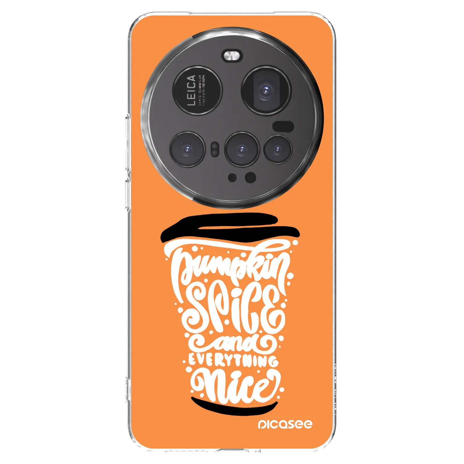 Picasee husă transparentă din silicon pentru Xiaomi 15 Ultra - Pumpkin coffee