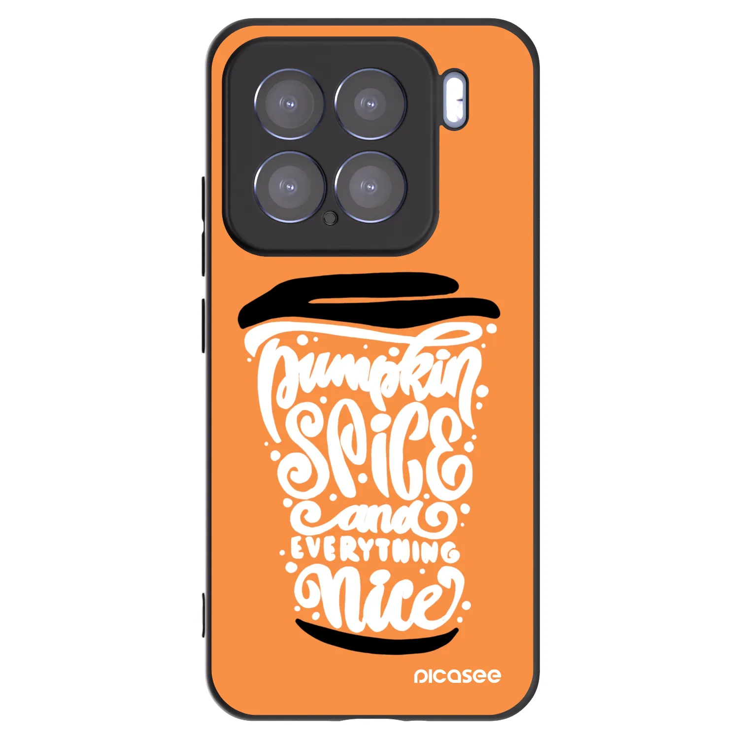 Picasee husă neagră din silicon pentru Xiaomi 15 - Pumpkin coffee