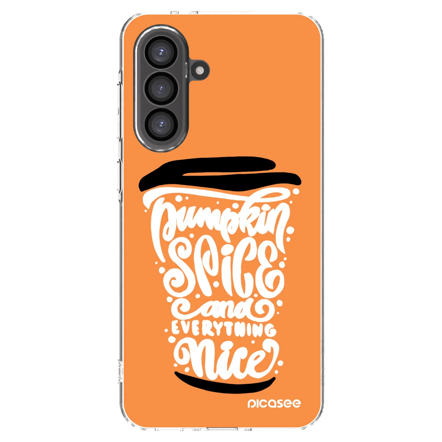 Picasee husă transparentă din silicon pentru Samsung Galaxy A56 5G A566B - Pumpkin coffee