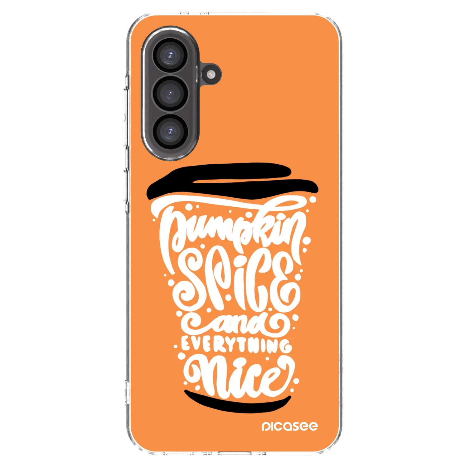 Picasee husă transparentă din silicon pentru Samsung Galaxy A36 5G - Pumpkin coffee