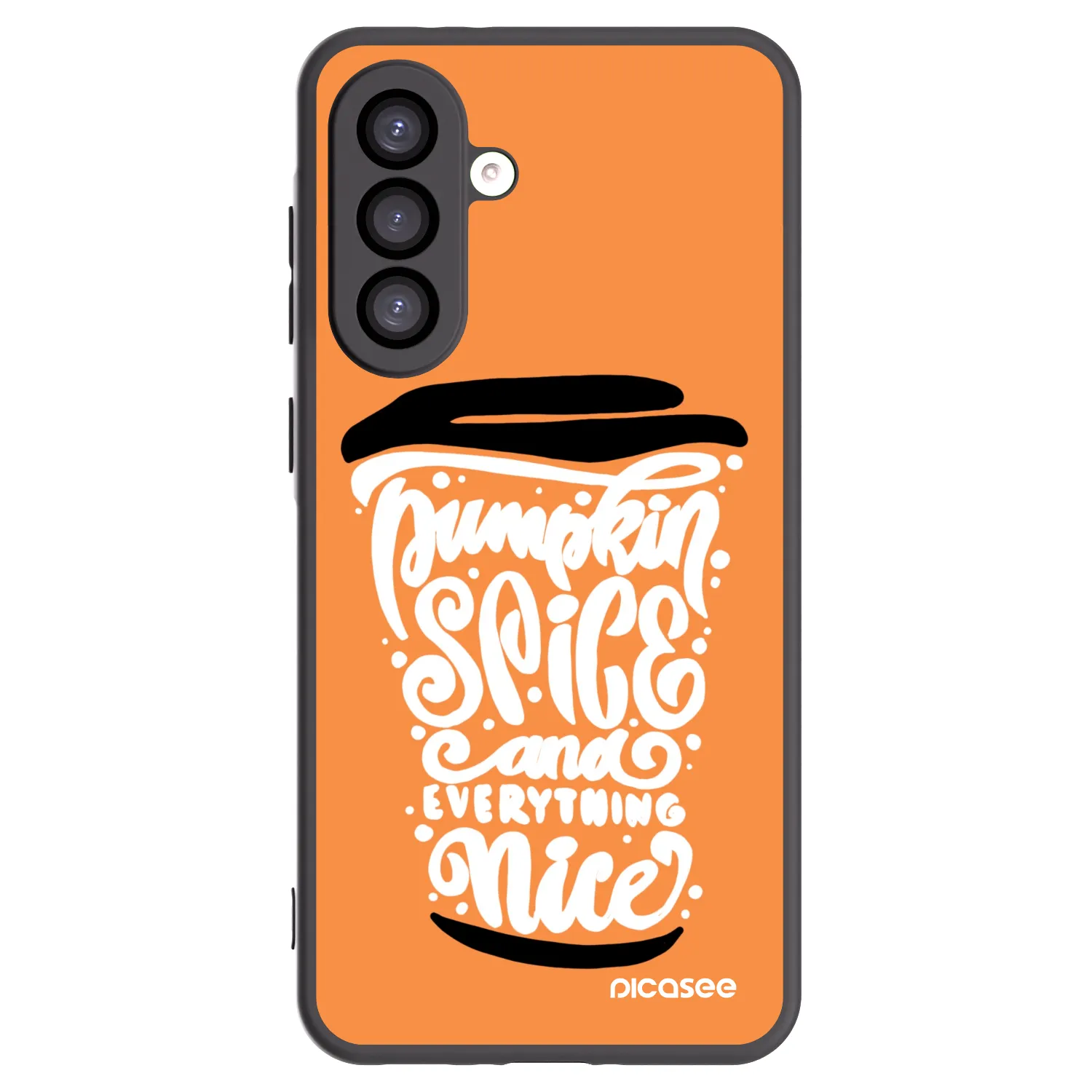 Picasee husă neagră din silicon pentru Samsung Galaxy A26 5G A266B - Pumpkin coffee