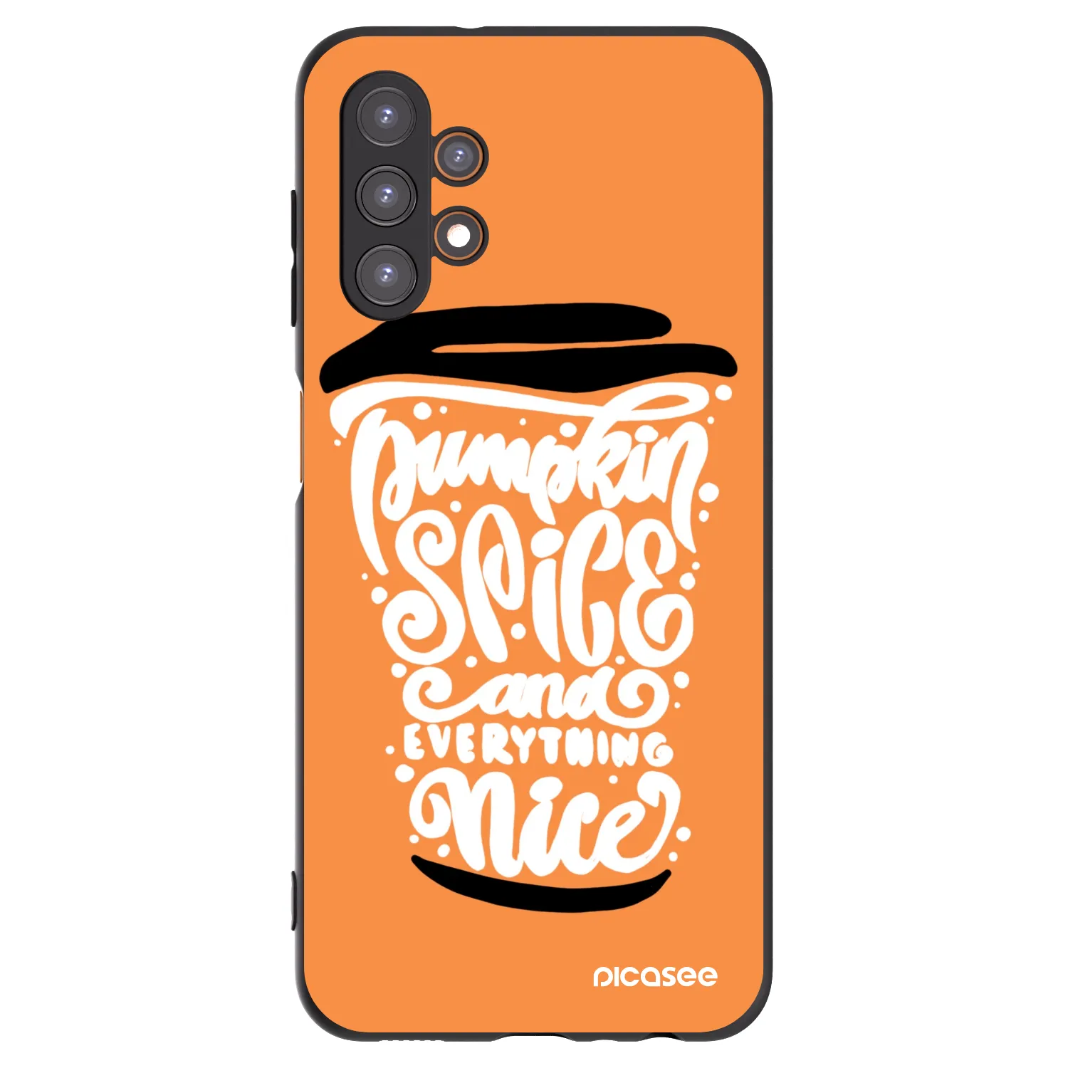 Picasee husă neagră din silicon pentru Samsung Galaxy A13 5G - Pumpkin coffee