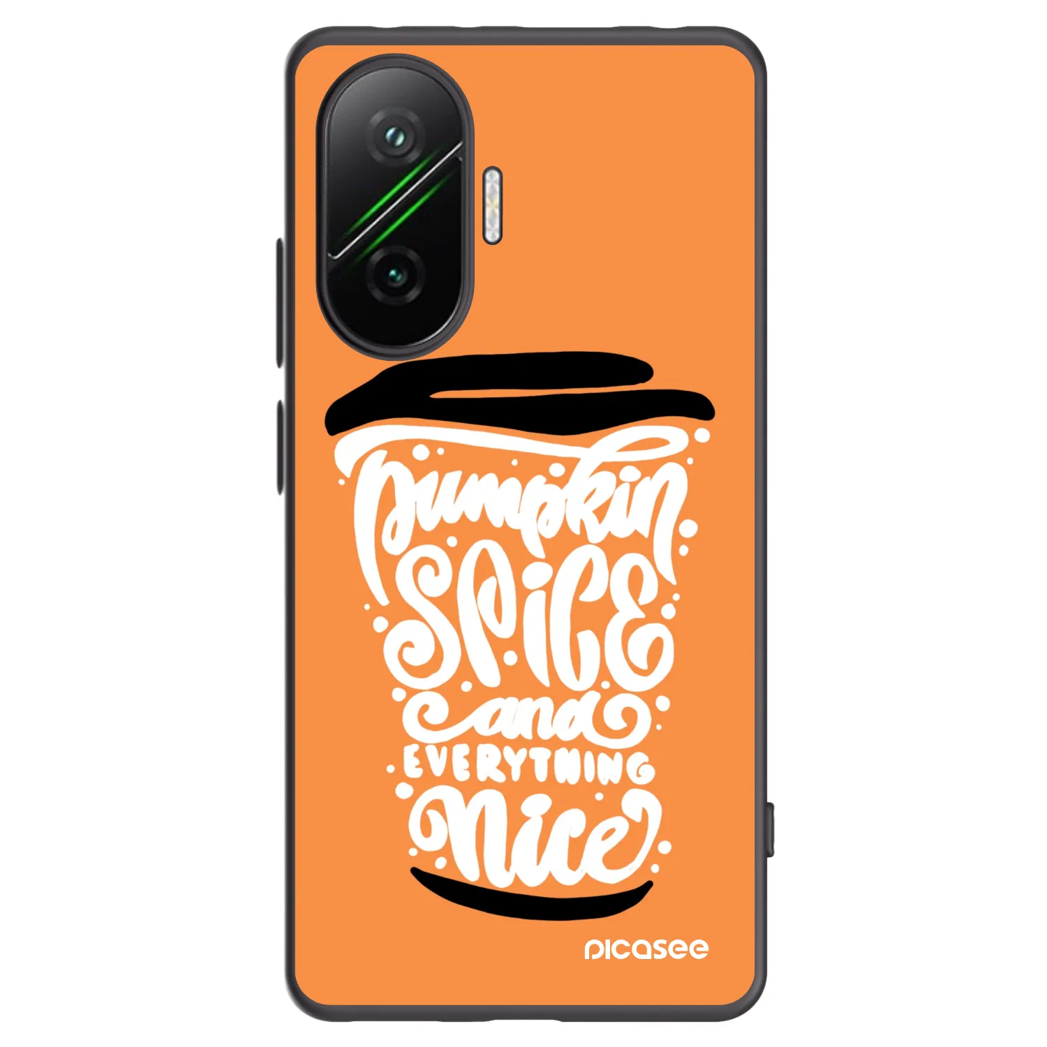 Picasee husă neagră din silicon pentru Xiaomi Poco F7 5G - Pumpkin coffee