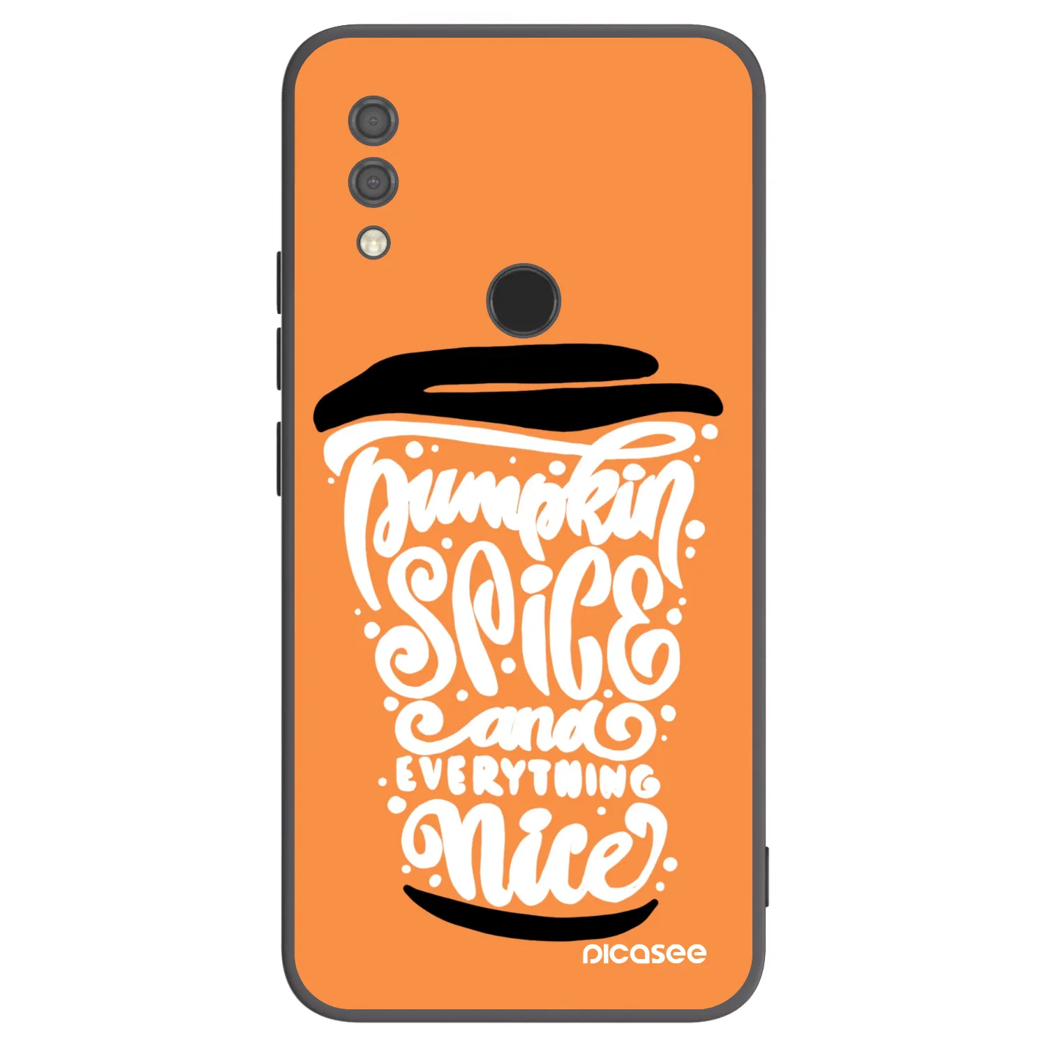Picasee husă neagră din silicon pentru Xiaomi Redmi 7 - Pumpkin coffee