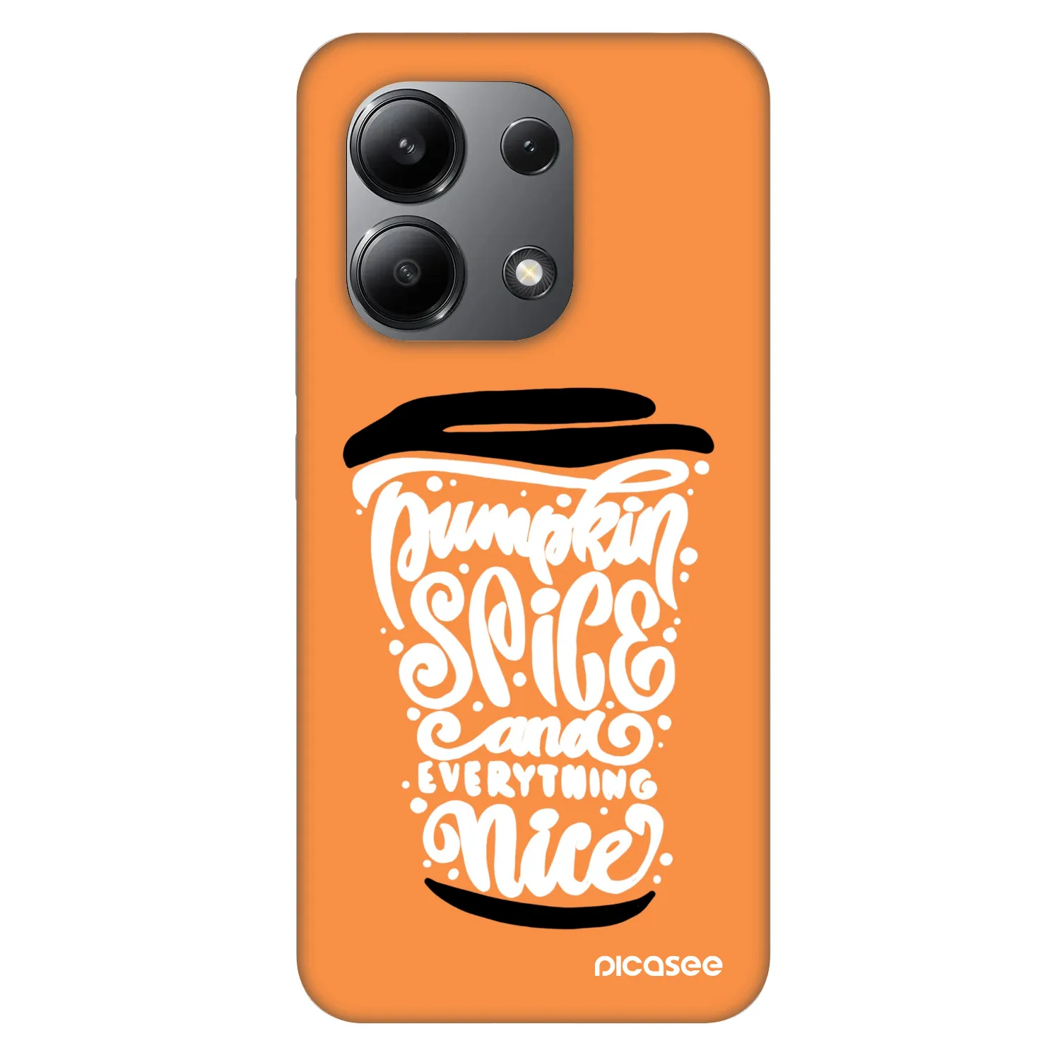 Picasee Fashion Case pentru Xiaomi Redmi Note 13 4G - Pumpkin coffee
