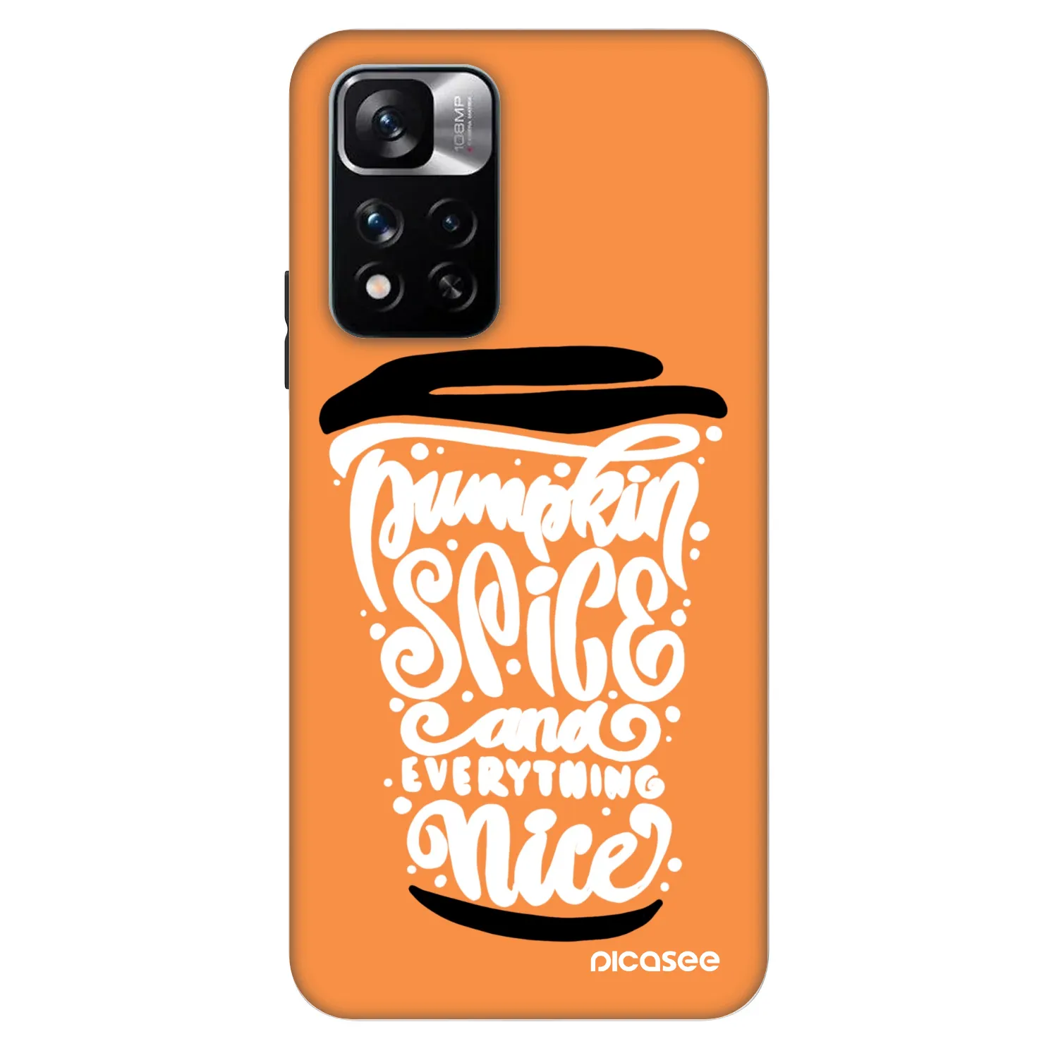 Picasee Fashion Case pentru Xiaomi Redmi Note 11 Pro 5G - Pumpkin coffee