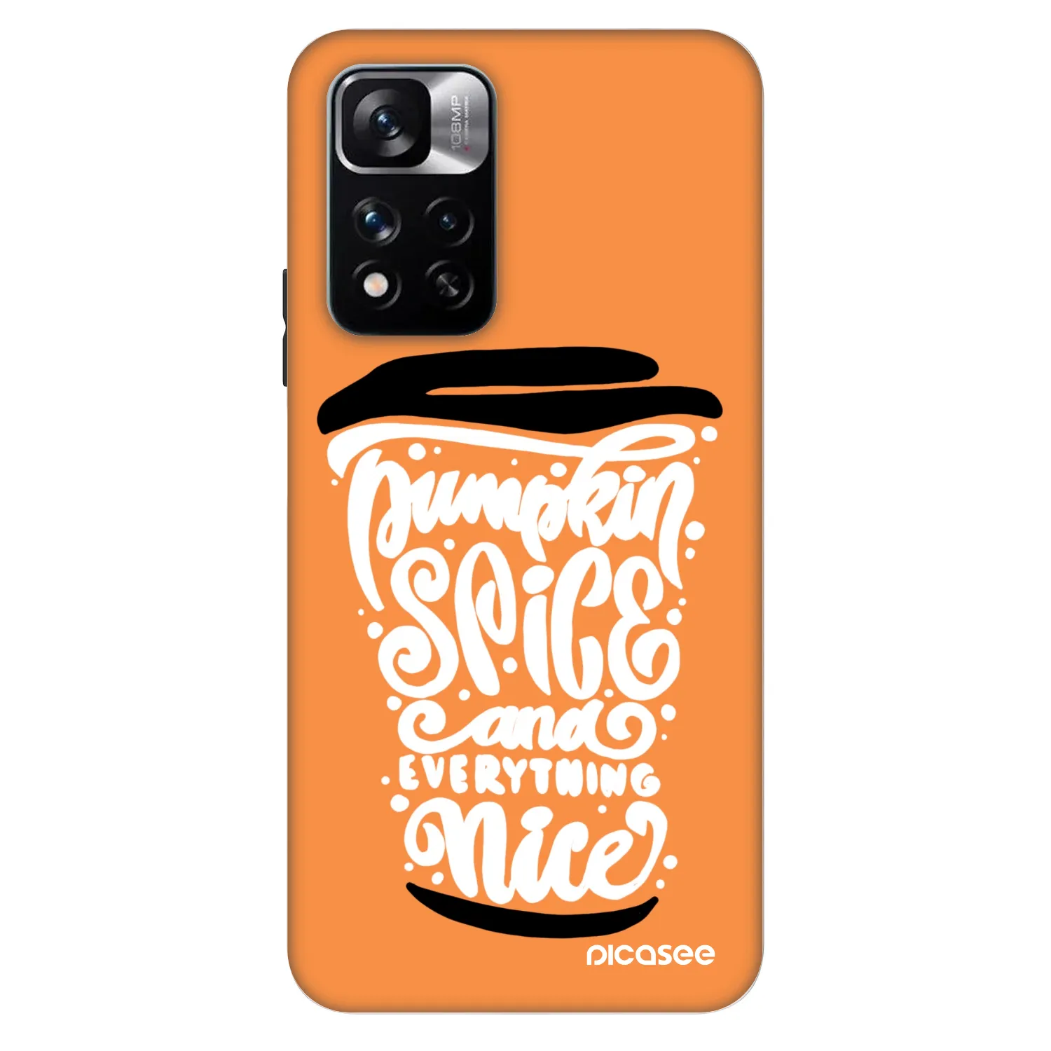 Picasee Fashion Case pentru Xiaomi Redmi Note 11 Pro - Pumpkin coffee
