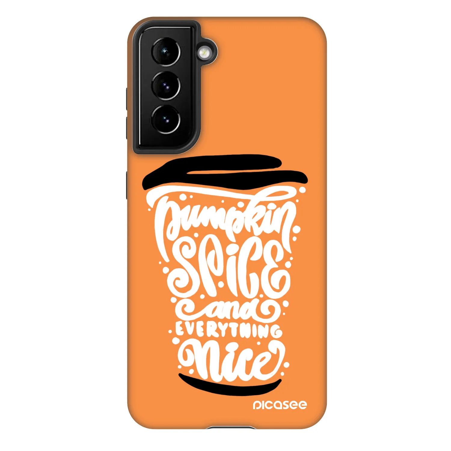 Picasee Fashion Case pentru Samsung Galaxy S21 5G G991B - Pumpkin coffee