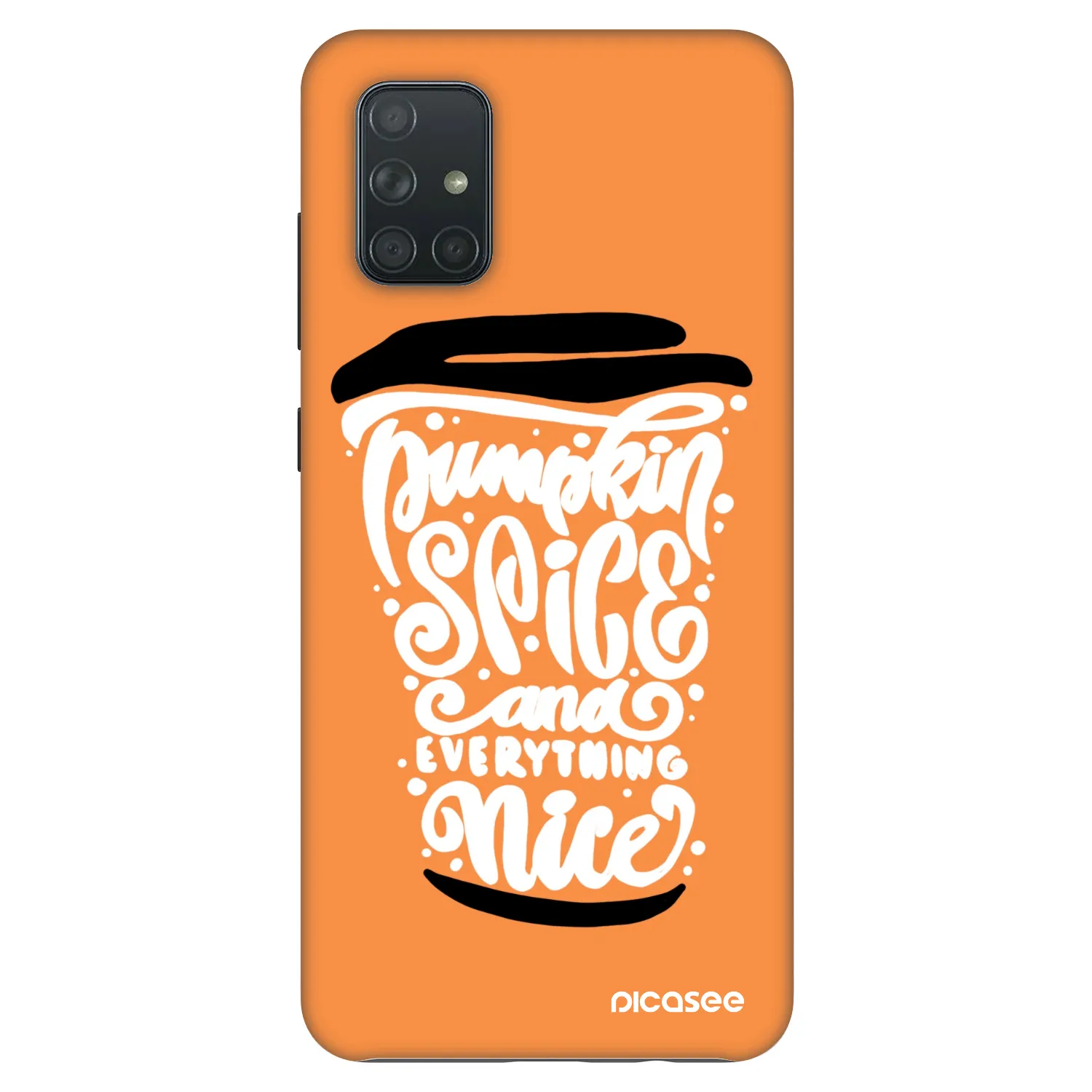 Picasee Fashion Case pentru Samsung Galaxy A71 A715F - Pumpkin coffee